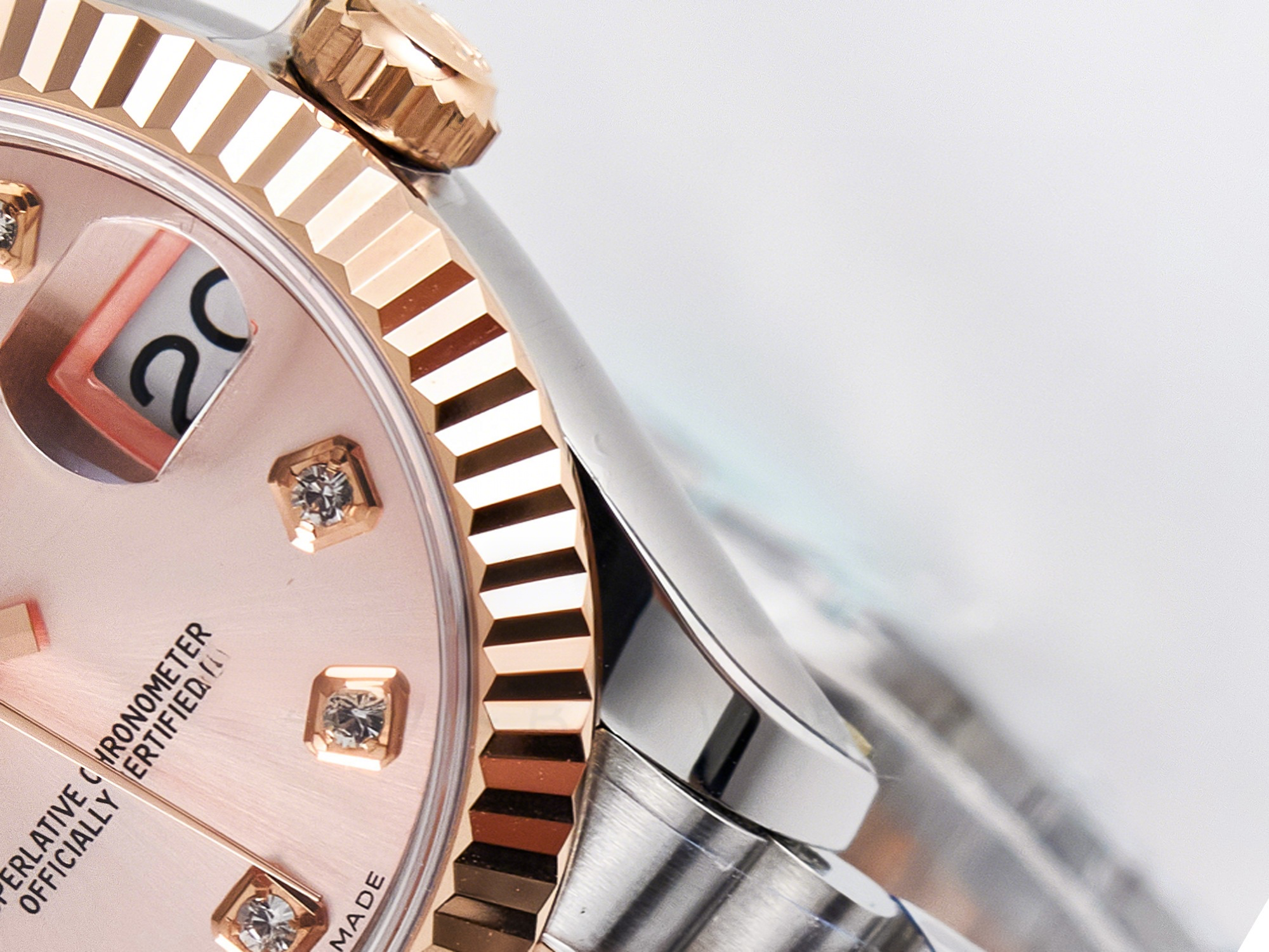 Rolex DateJust 31 278271 ARF 1:1 Best Edition 904L Steel RG Diamonds Dial on SS/RG Jubilee Bracelet ETA 2688-fasswatch