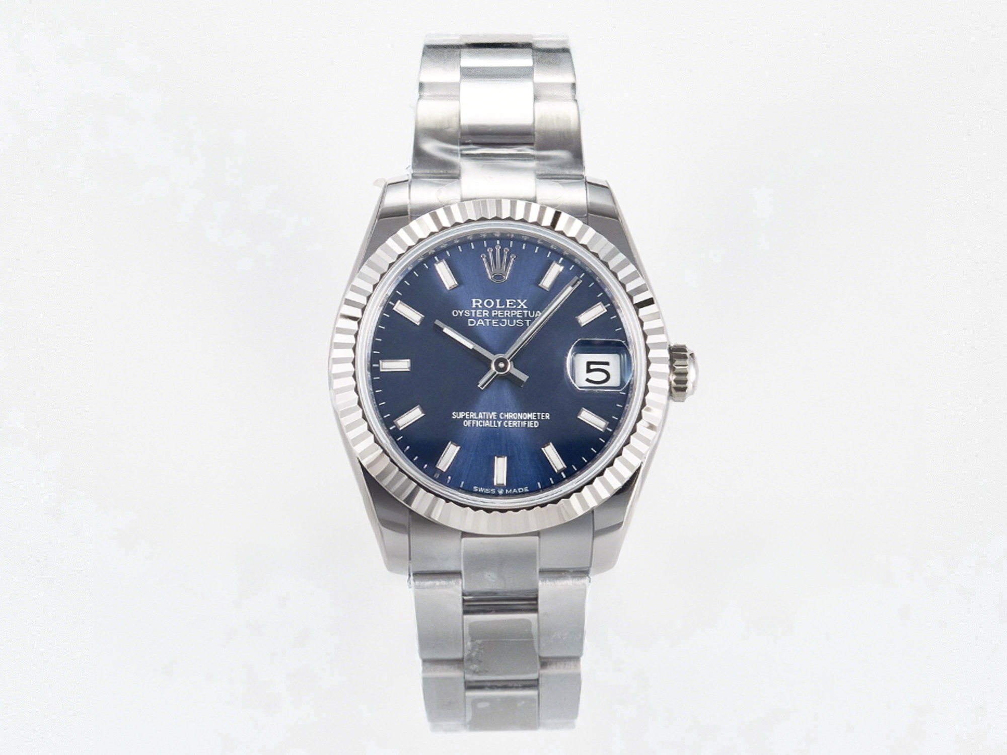 Rolex DateJust 31 278274 ARF 1:1 Best Edition 904L Steel Blue Dial Stick Marker on SS Oyster Bracelet ETA 2688-fasswatch