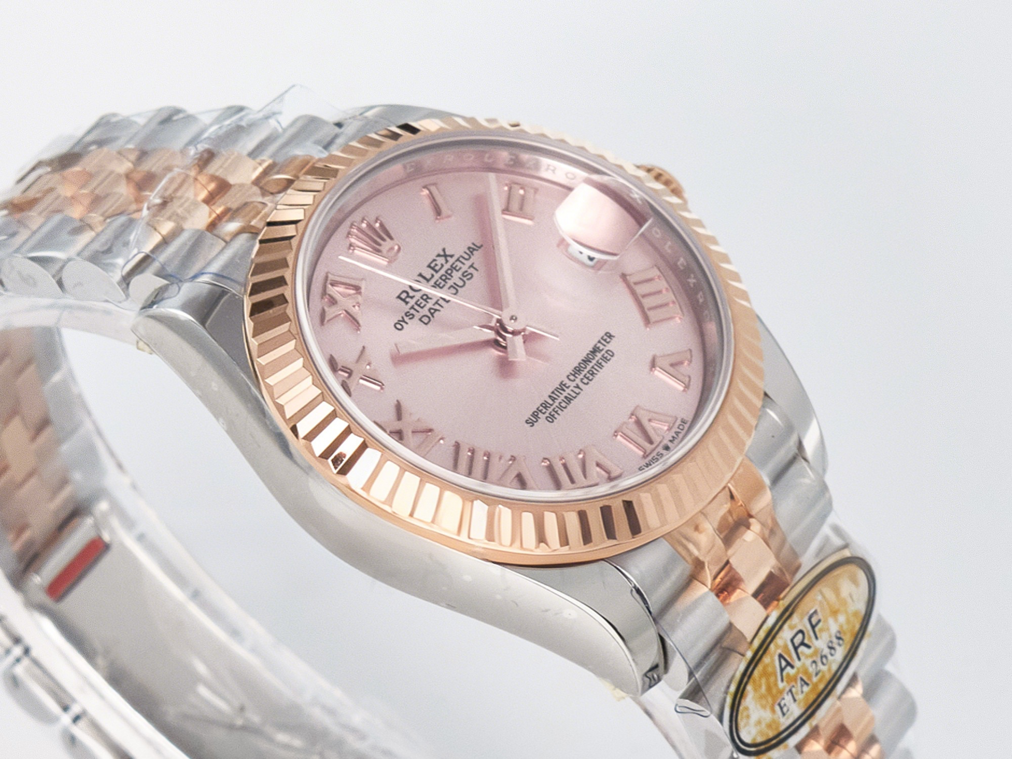 Rolex DateJust 31 278271 ARF 1:1 Best Edition 904L Steel RG Roman Dial on SS/RG Jubilee Bracelet ETA 2688-fasswatch