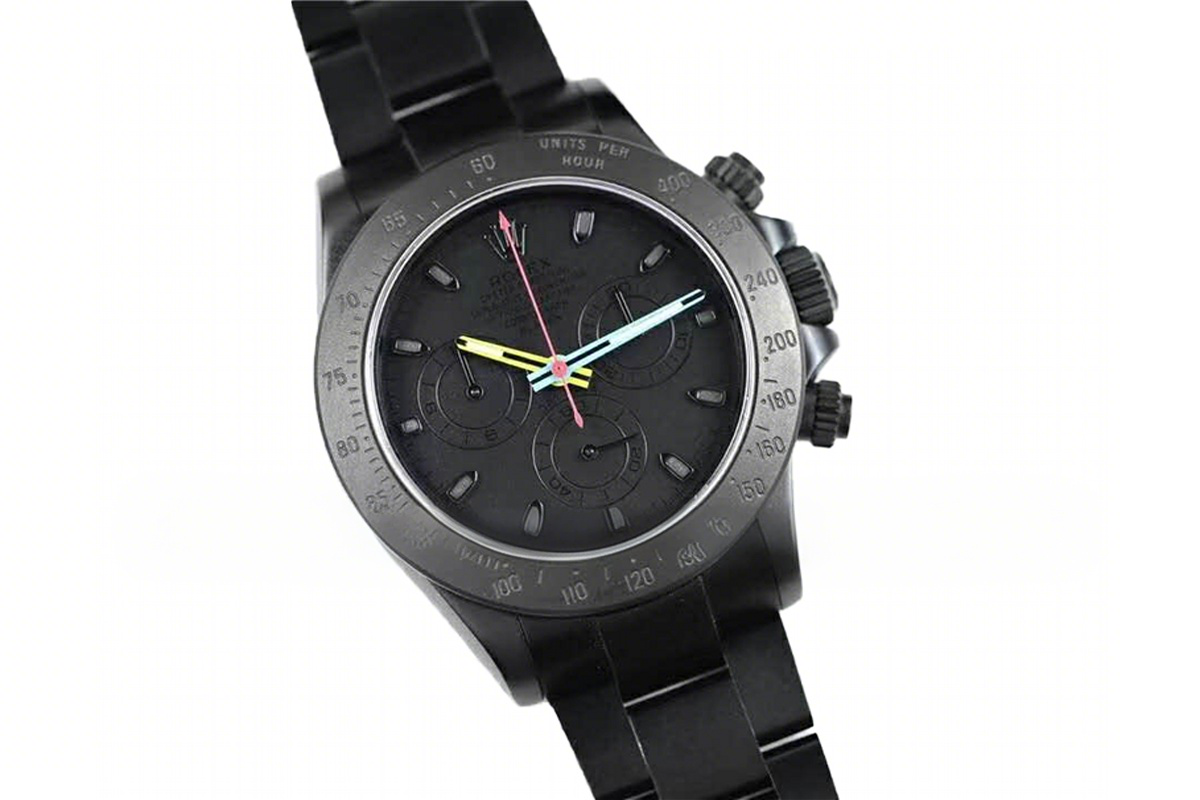 Rolex Daytona Blaken-fasswatch