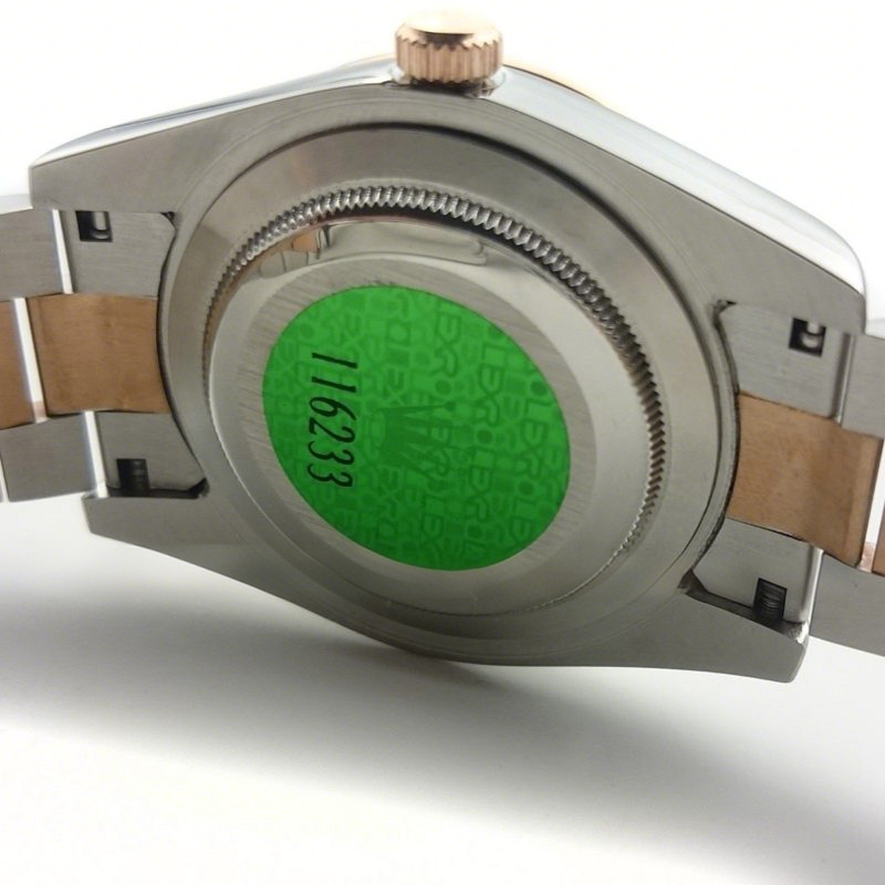 Rolex DateJust 116233 Steel / Rose Gold with Diamonds-fasswatch