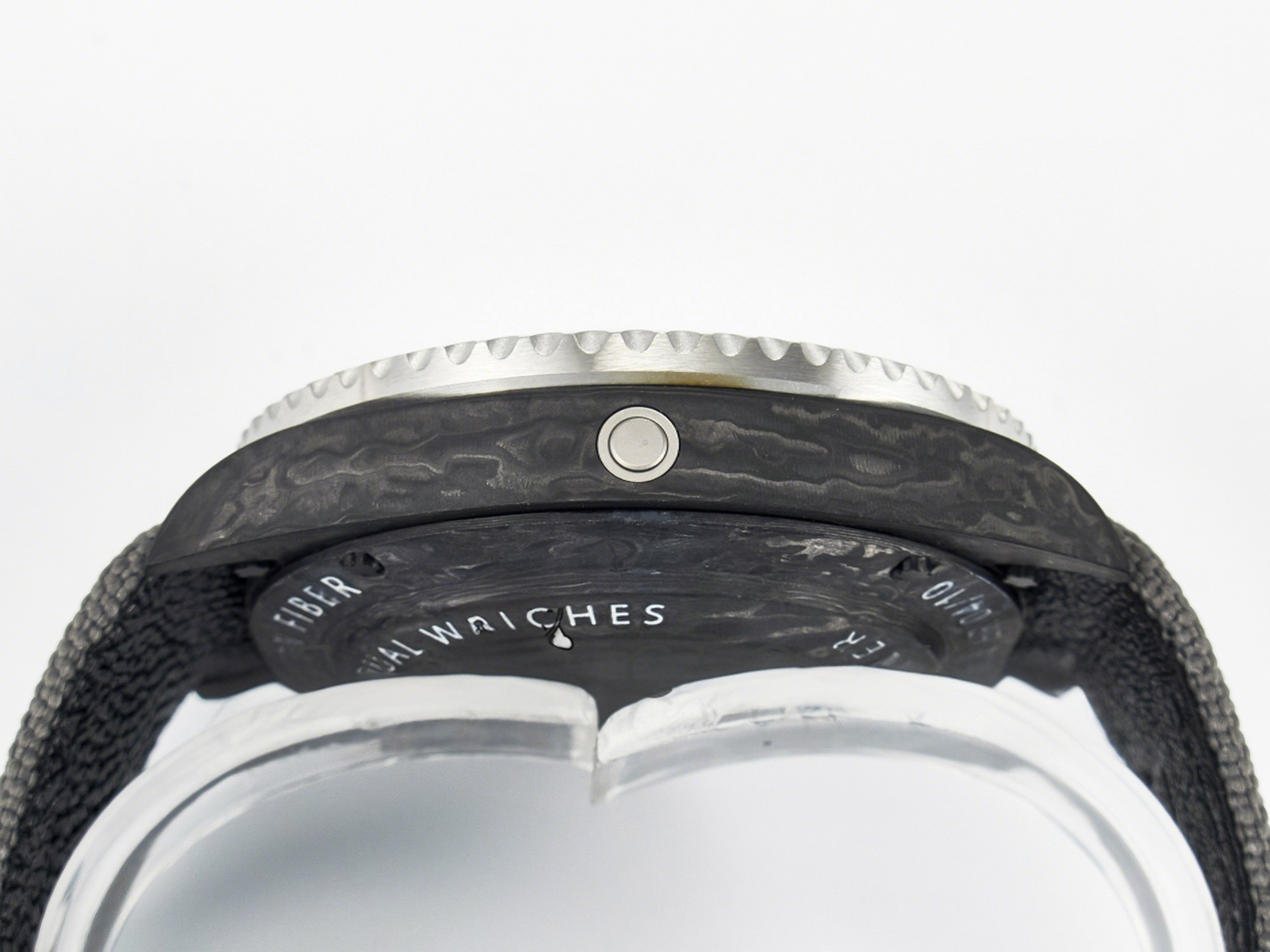 Rolex Sea Dweller 43mm Black Carbon DIWF Best Edition Gray Dial on Gray Nylon Strap A2824 V2-fasswatch