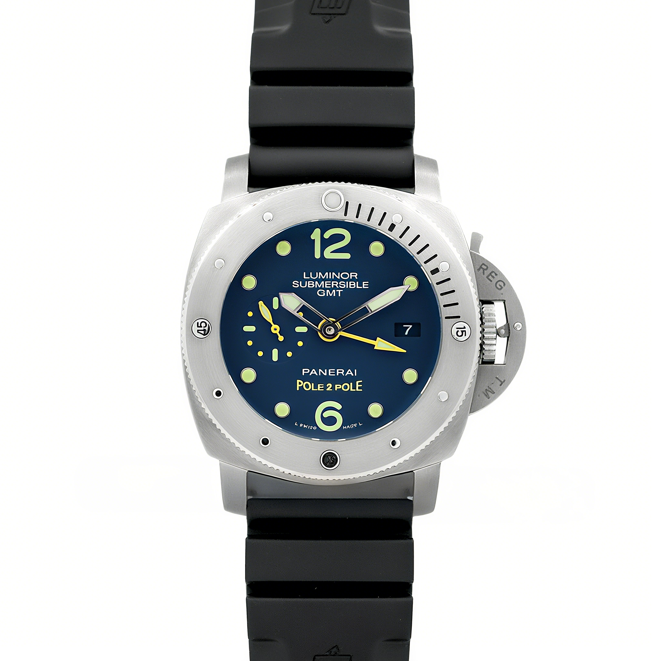Panerai PAM719 Luminor Submersible 1950 3 Days GMT Titanium Pole2Pole Expedition-fasswatch