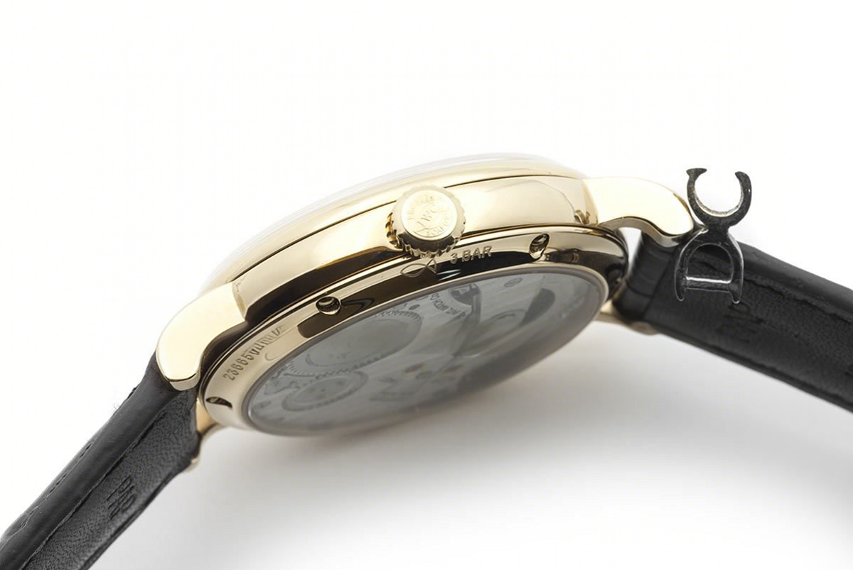 IWC Vintage Portofino Hand Wound IW544806 White Dial in Yellow Gold-fasswatch