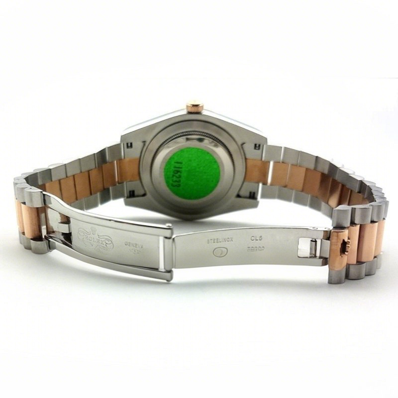 Rolex DateJust 116233 Steel / Rose Gold with Diamonds-fasswatch