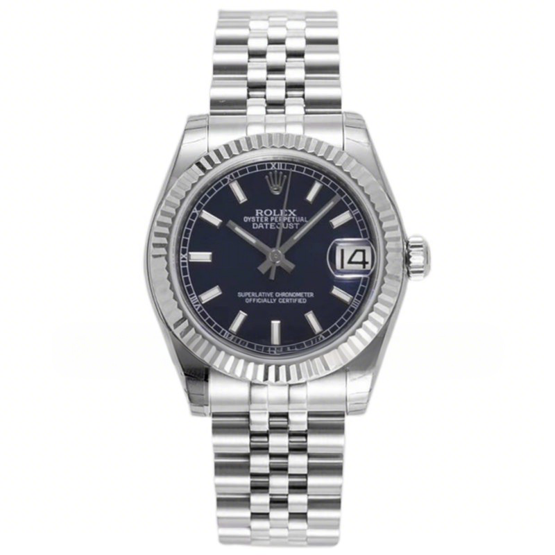 Rolex Datejust 31 278274 Blue Dial Stick Markers in Steel-fasswatch