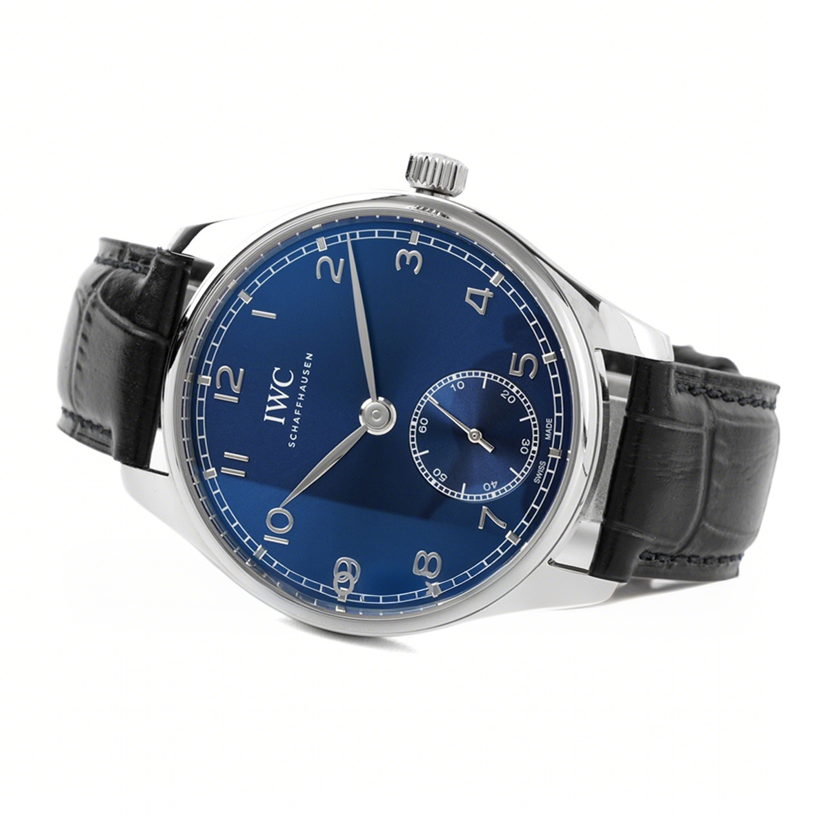 IWC Portugieser Automatic 40 IW358305 Blue Dial in Steel-fasswatch