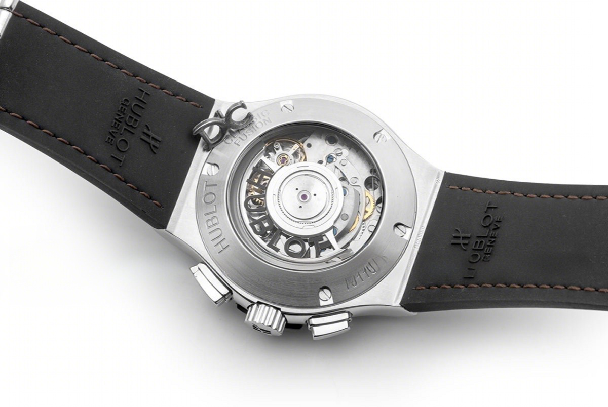 Hublot Classic Fusion Chronograph Brown Dial in Steel-fasswatch