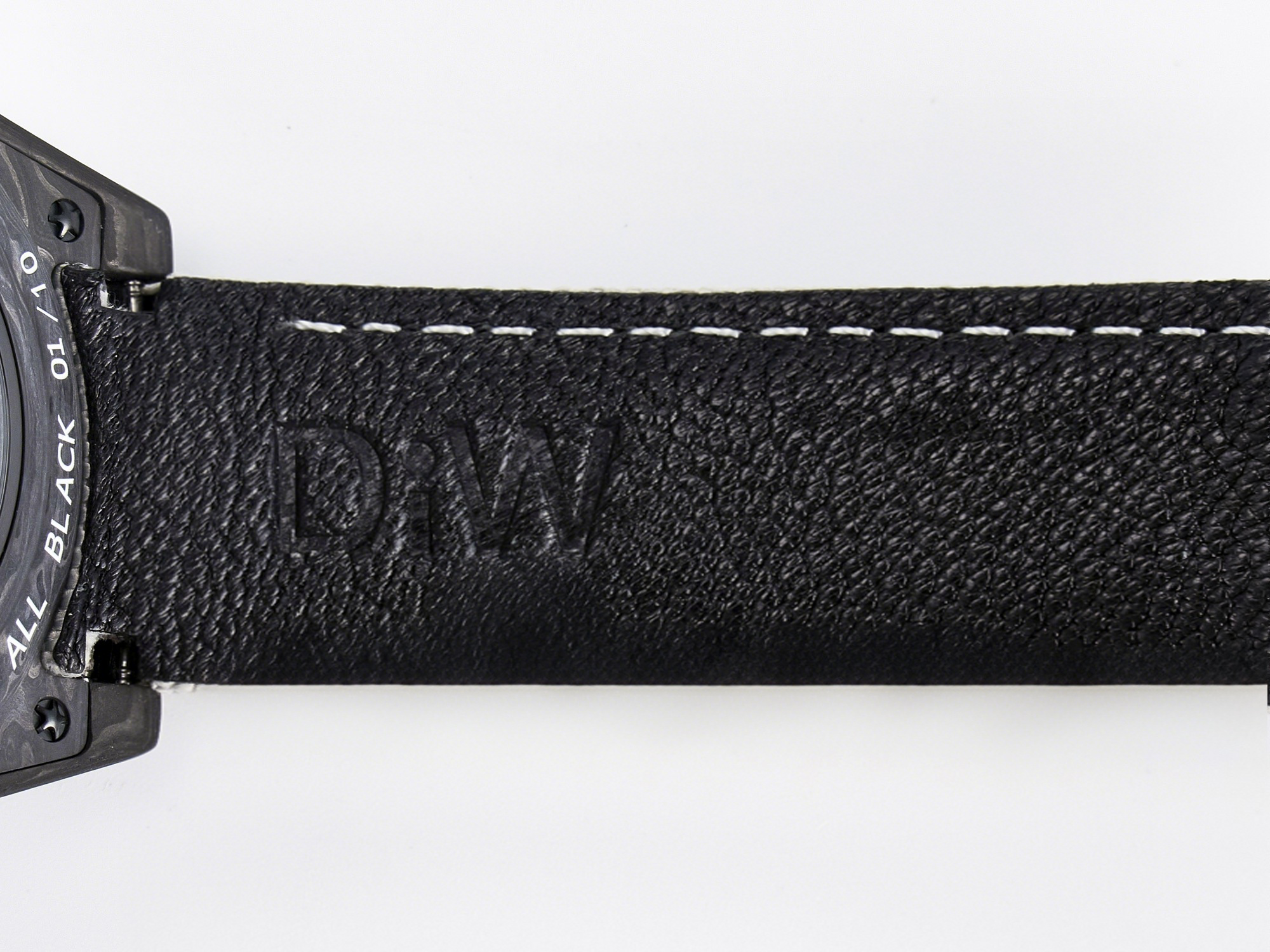 Rolex GMT Carbon DIWF Best Edition Black Carbon Dial SS Markers on White Nylon Strap SA3285 CHS V2-fasswatch