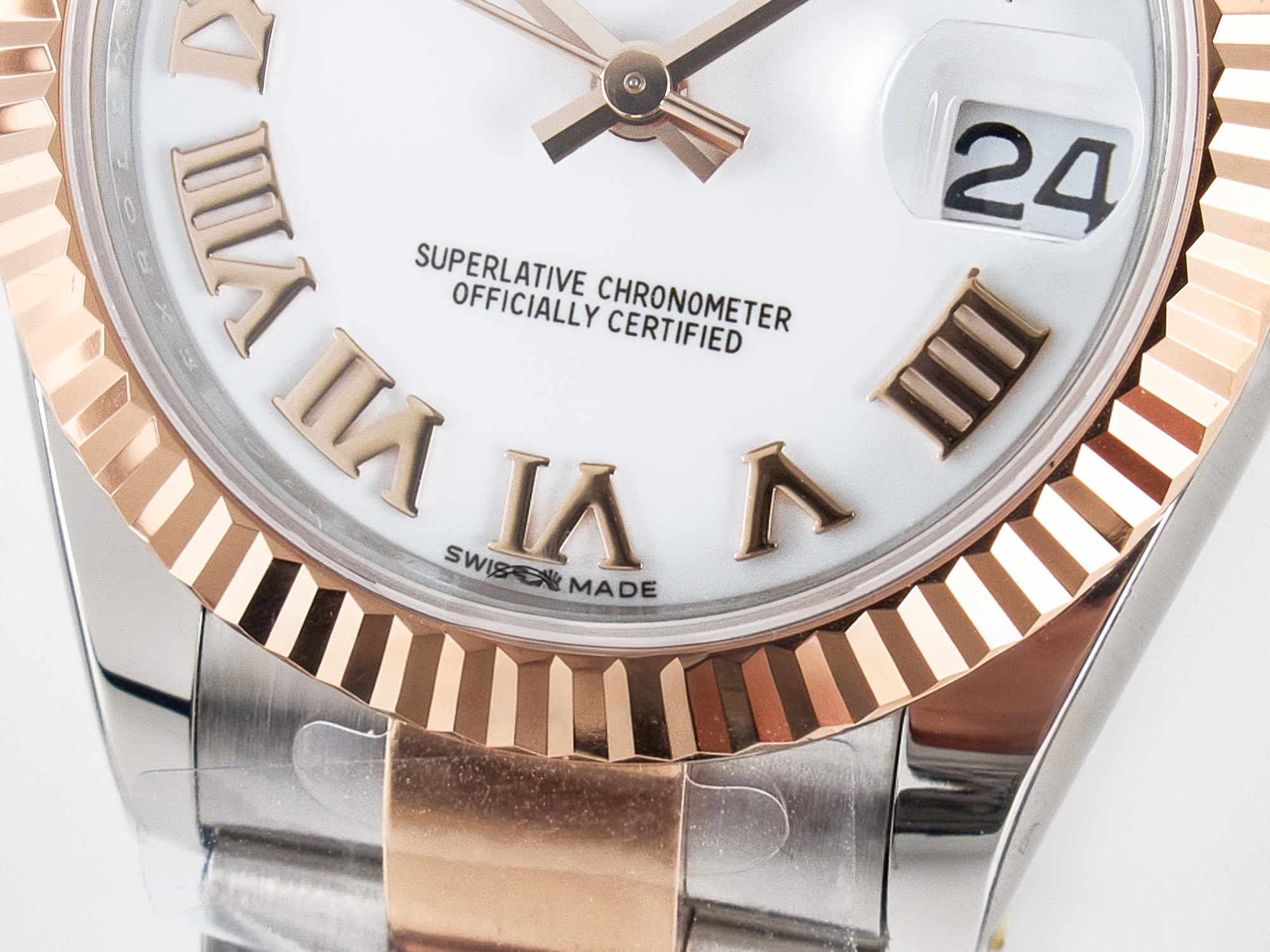 Rolex DateJust 31 278271 ARF 1:1 Best Edition 904L Steel White Roman Dial on SS/RG Oyster Bracelet ETA 2688-fasswatch