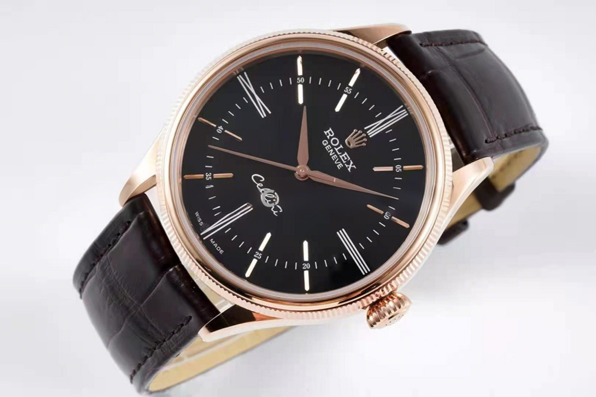 Rolex Cellini Time 50509 White Dial with Roman Marker in Rose Gold-fasswatch