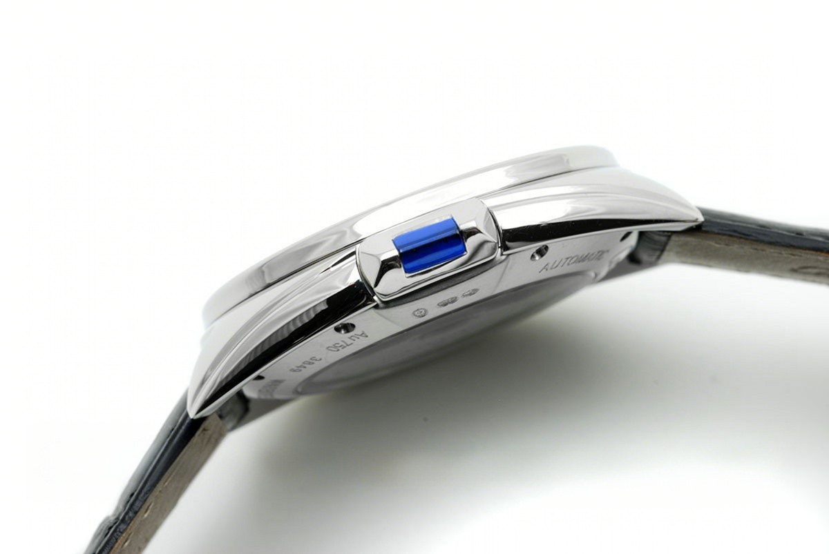 Cle de Cartier in Steel 35mm with Diamond Bezel-fasswatch