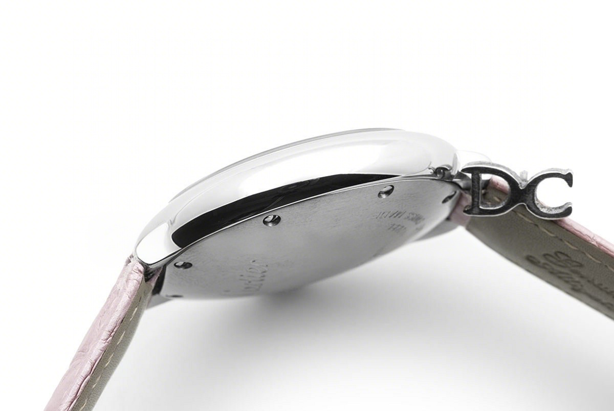 Cartier Ballon Bleu de Cartier 36mm White Dial in Steel on Light Pink Leather Strap-fasswatch