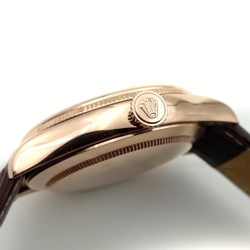 Rolex Cellini Time in Everest Gold 50505 (White Dial)-fasswatch