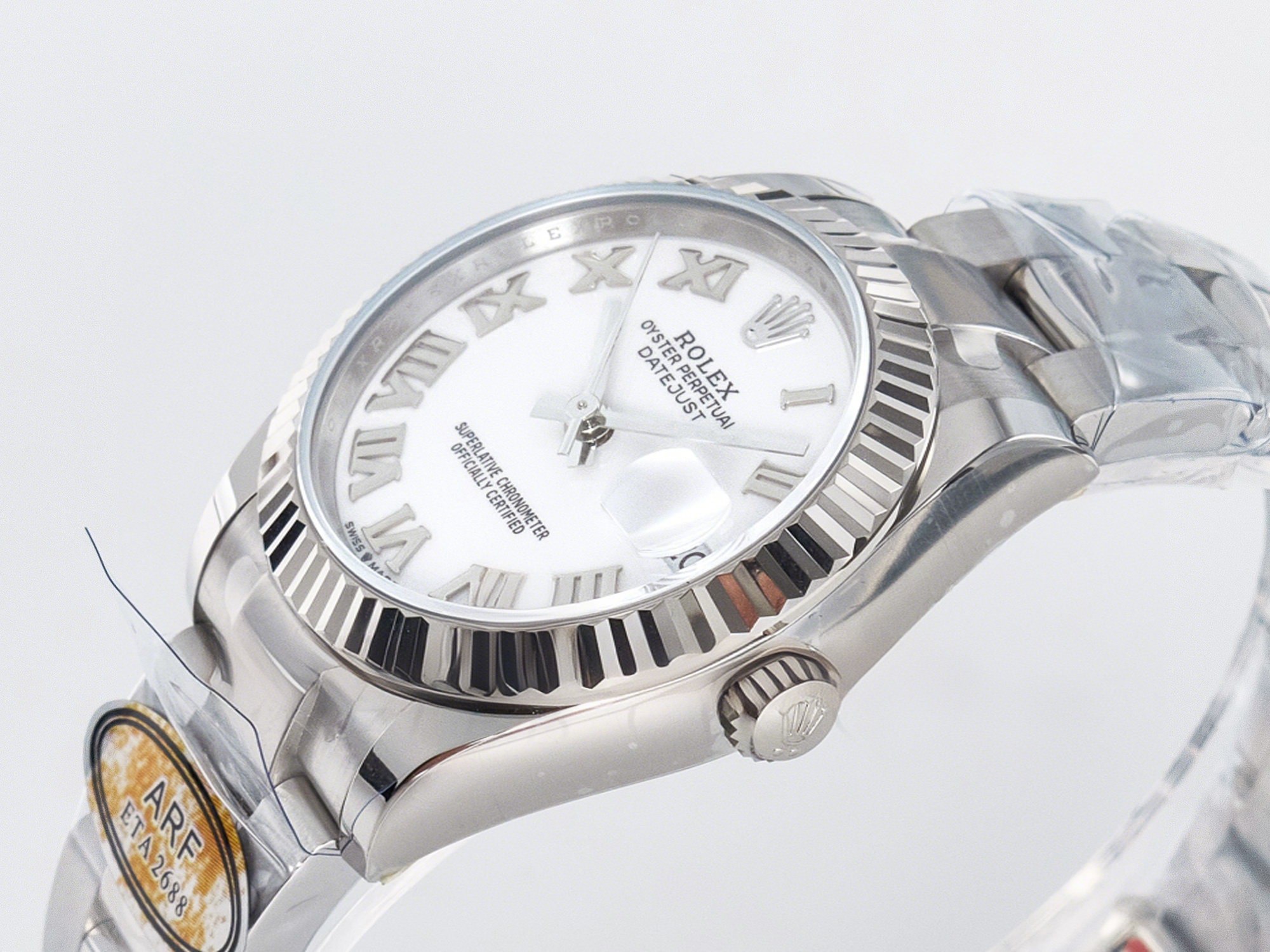 Rolex DateJust 31 278274 ARF 1:1 Best Edition 904L Steel White Roman Dial on SS Oyster Bracelet ETA 2688-fasswatch