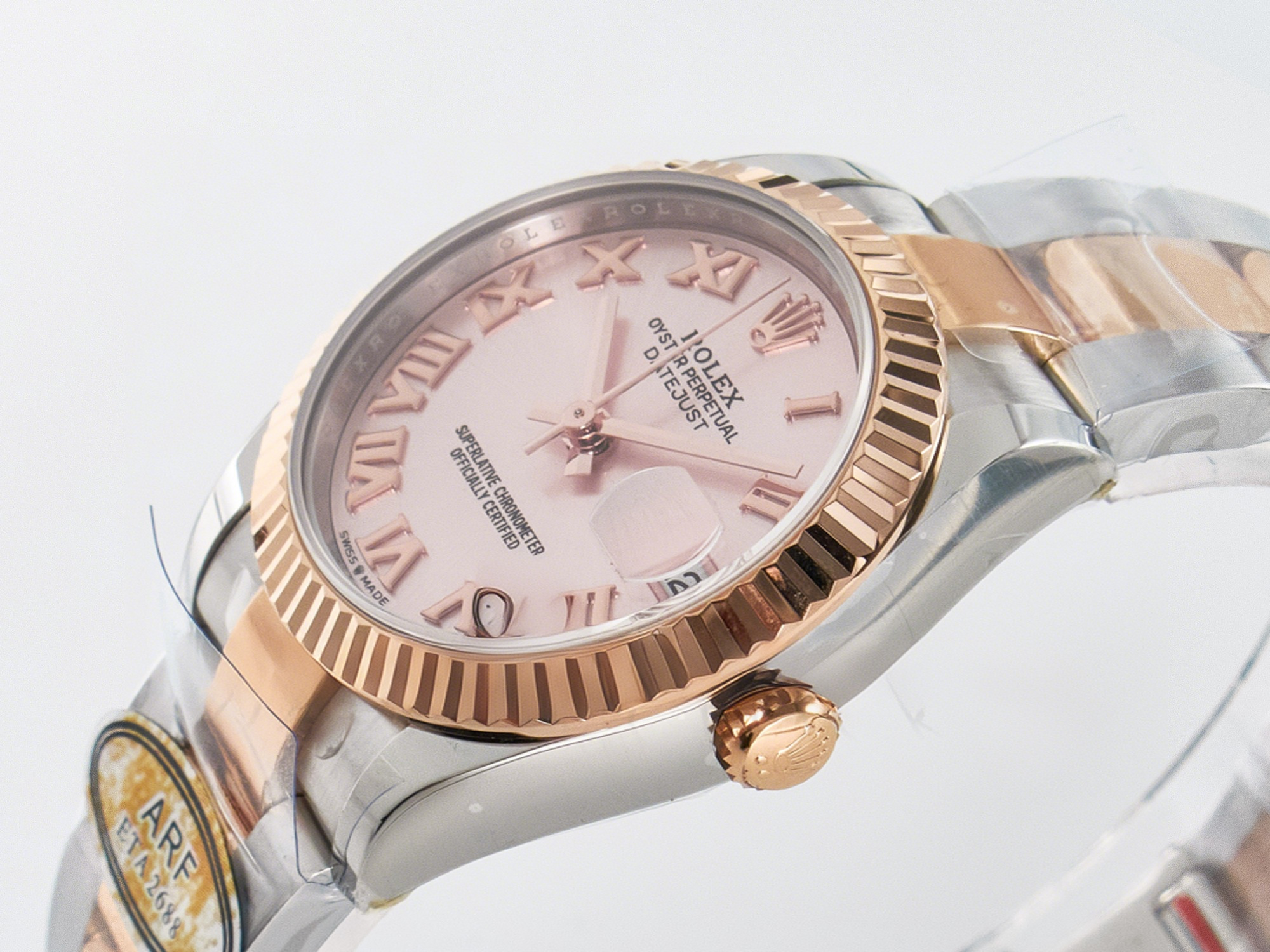 Rolex DateJust 31 278271 ARF 1:1 Best Edition 904L Steel RG Dial Stick Marker on SS/RG Oyster Bracelet ETA 2688-fasswatch