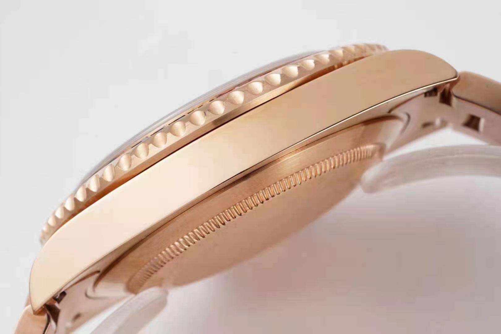 Rolex GMT Master II 116758 BLRO “Pepsi” with Paved Diamond Bezel in Rose Gold-fasswatch