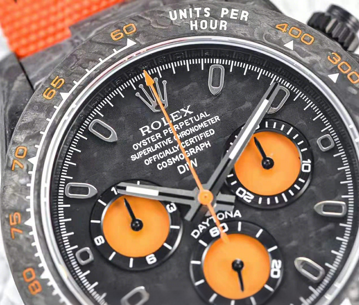 Rolex Daytona DIW All Carbon Orange Edition-fasswatch