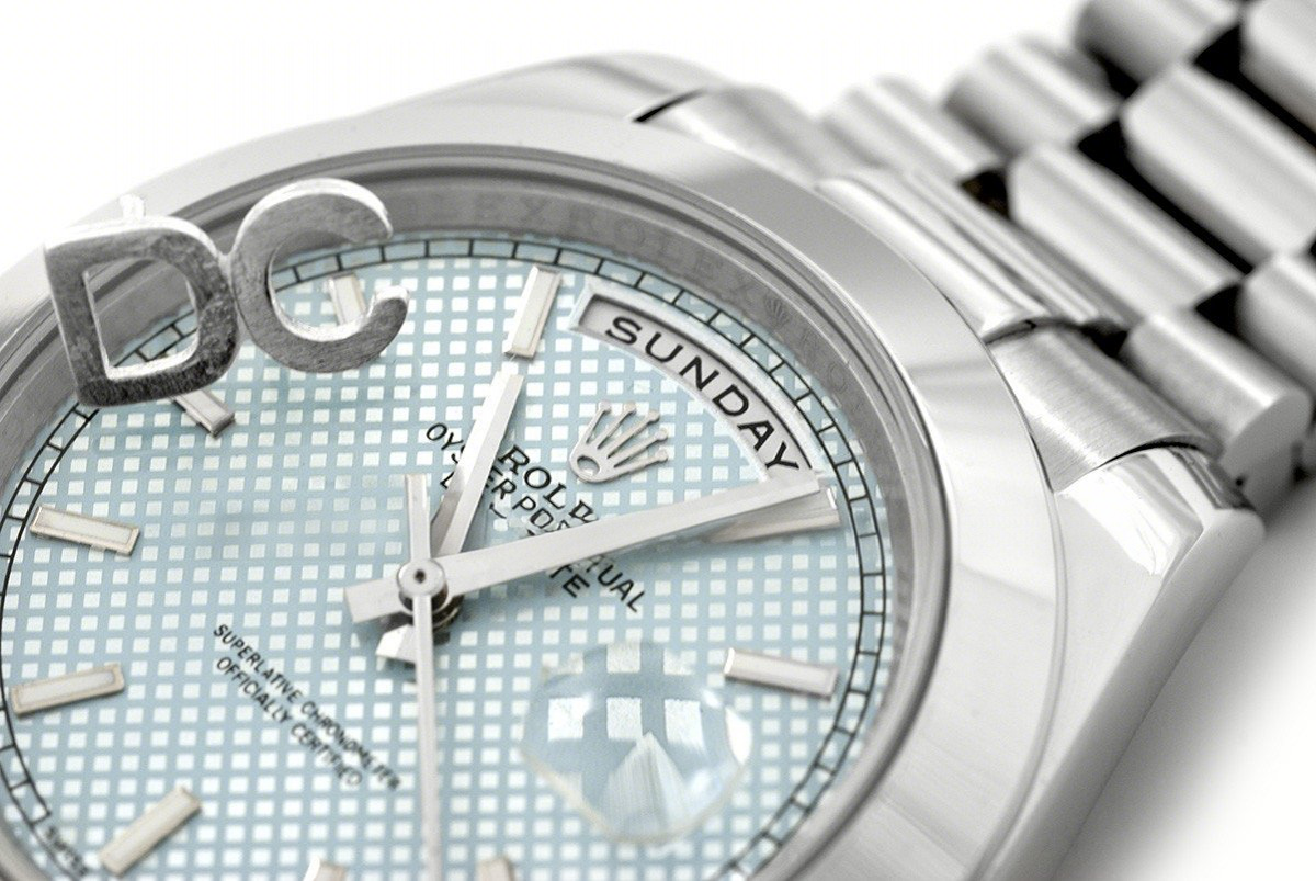 Rolex Day-Date 40 President Platinum 228206 Glacier Dial-fasswatch
