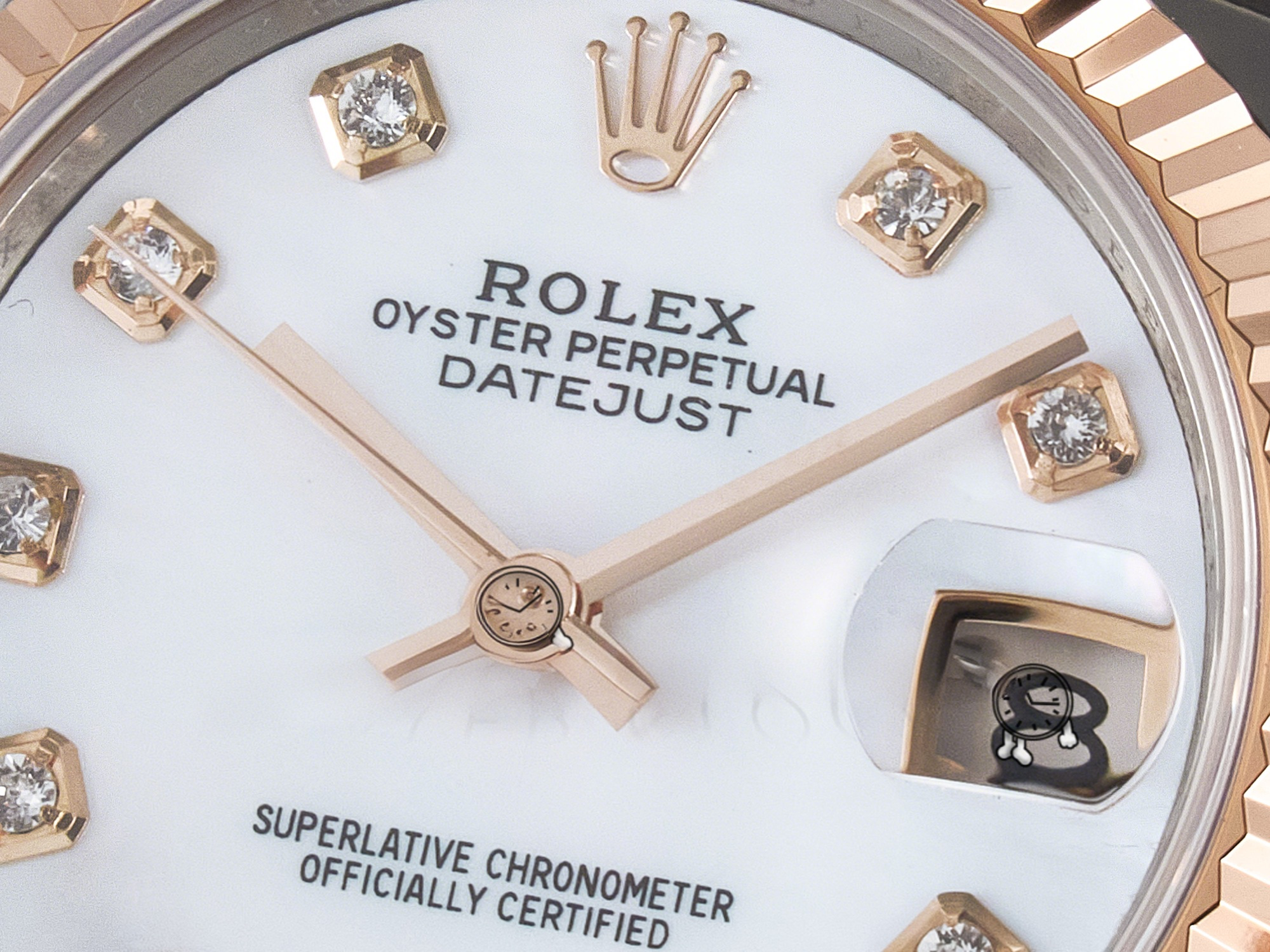 Rolex DateJust 31 278271 ARF 1:1 Best Edition 904L Steel White MOP Diamonds Dial on SS/RG Oyster Bracelet ETA 2688-fasswatch