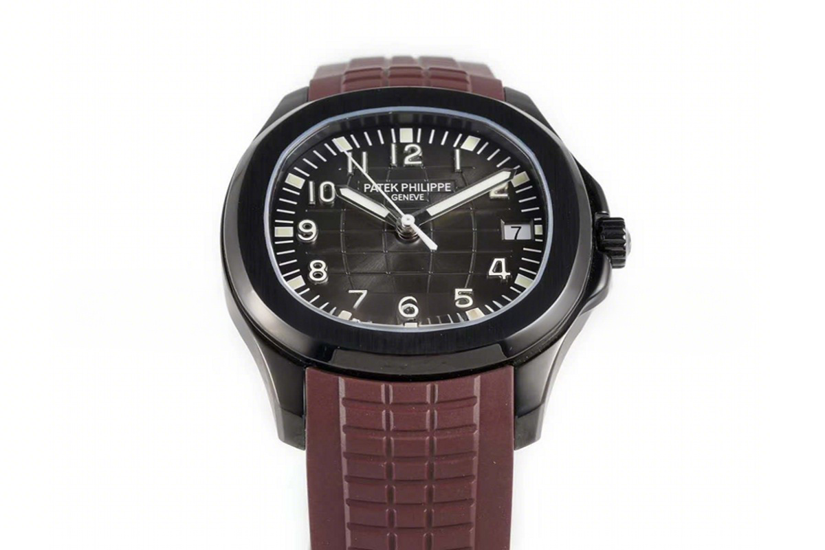 Patek Philippe Aquanaut 5167A ‘Black Venom Limited Edition’ Black Dial on Brown Rubber Strap-fasswatch