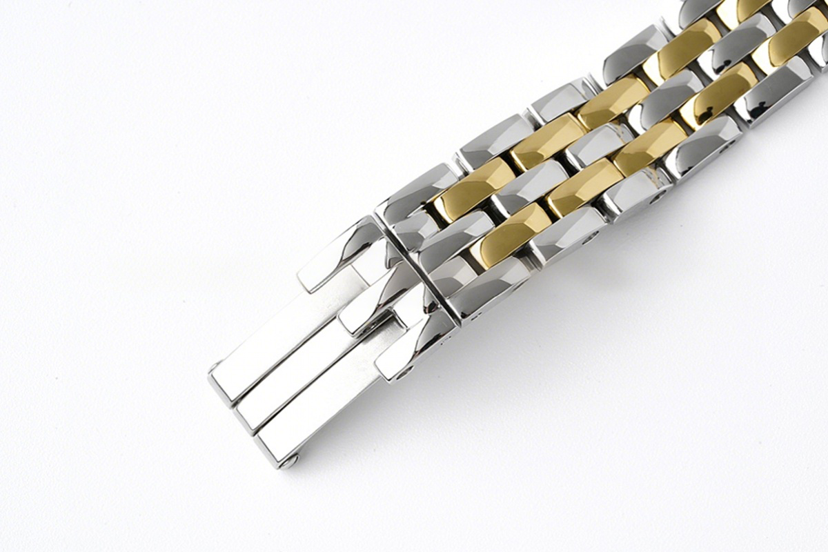 Cartier Panthère De Cartier 22mm White Dial in Steel/Yellow Gold-fasswatch