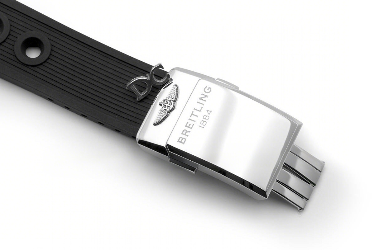 Breitling Superocean Heritage II Chronograph 46 Black Dial in Steel on Rubber Strap-fasswatch