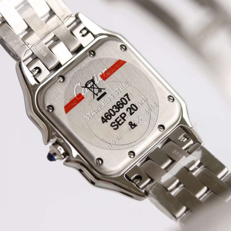 Cartier Panthère De Cartier 27mm White Dial in Steel-fasswatch