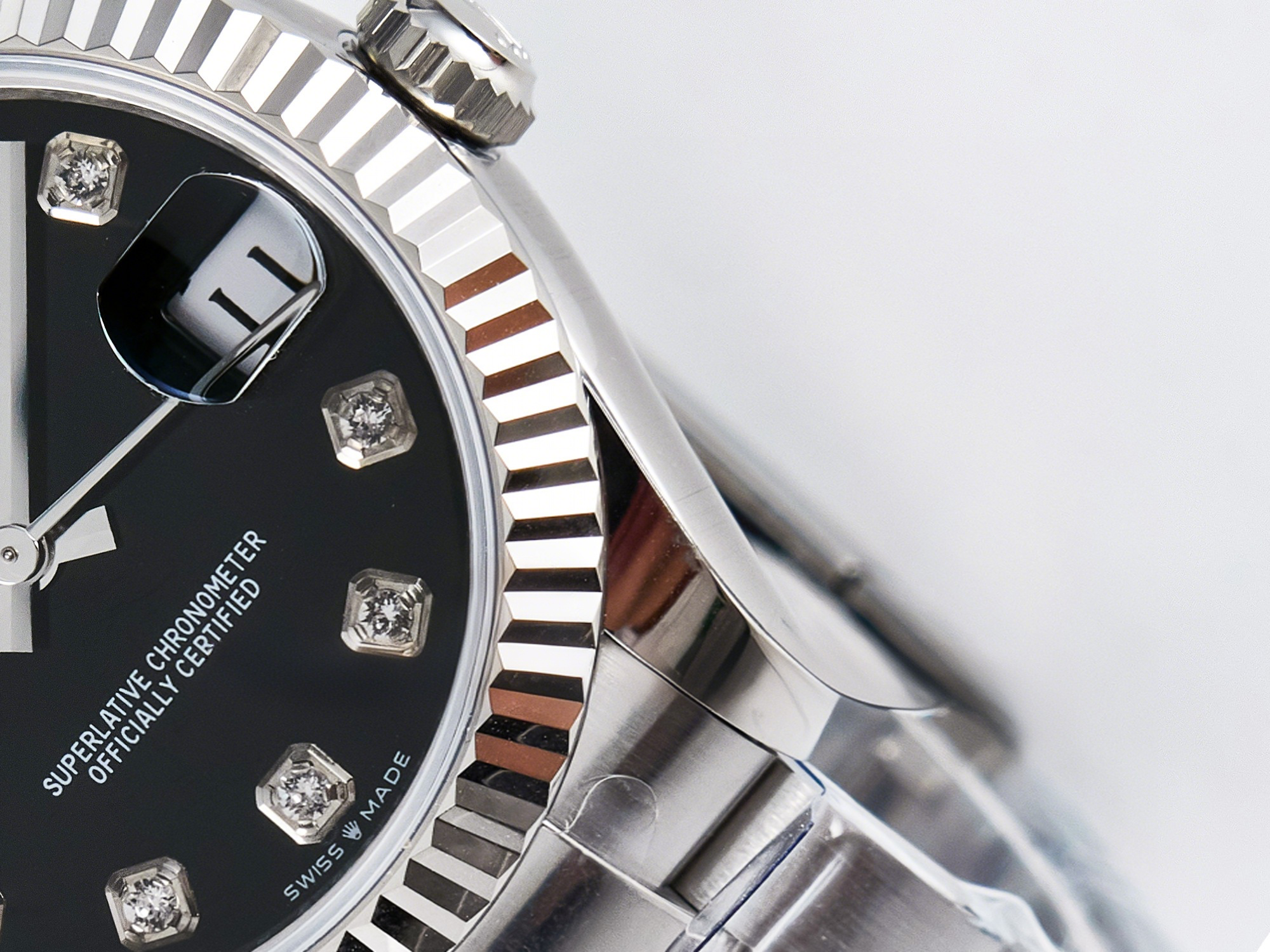 Rolex DateJust 31 278274 ARF 1:1 Best Edition 904L Steel Black Diamonds Dial on SS Oyster Bracelet ETA 2688-fasswatch