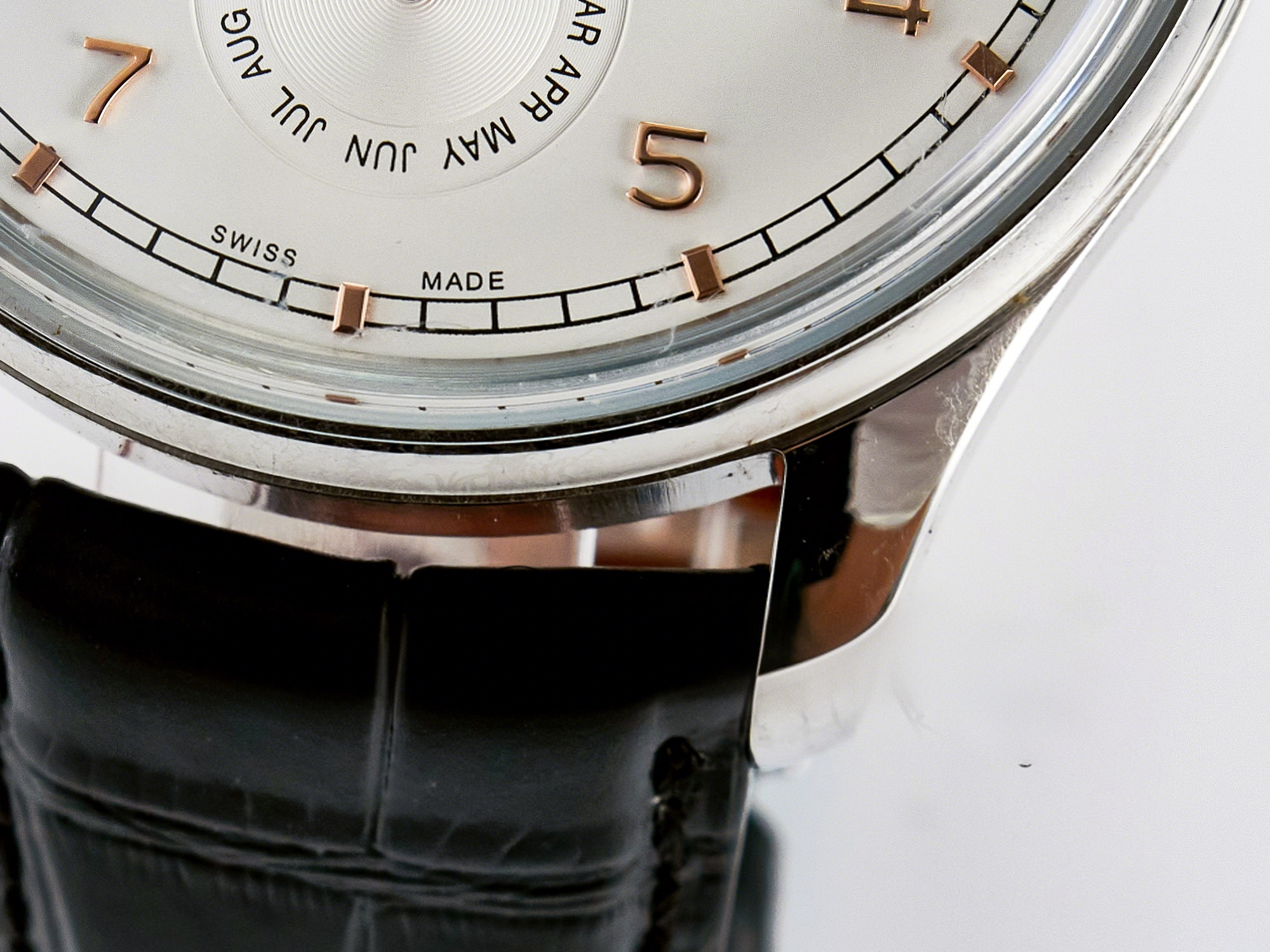 IWC IW5033 Portugieser Perpetual Calendar SS V9F 1:1 Best Edition White Dial on Black Leather Strap A52610-fasswatch