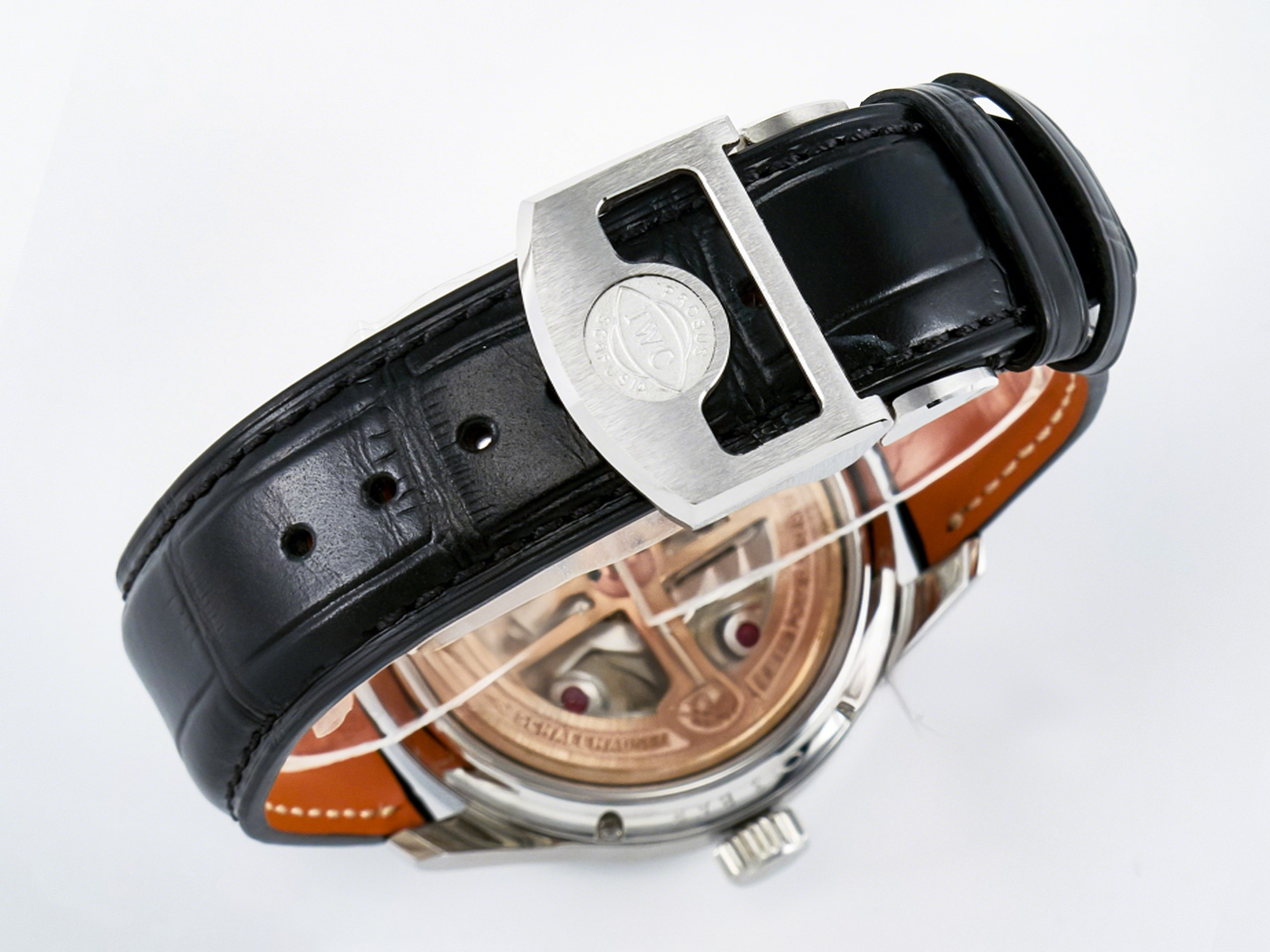 IWC IW5034 Portugieser Perpetual Calendar SS V9F 1:1 Best Edition Blue Dial on Black Leather Strap A52610-fasswatch