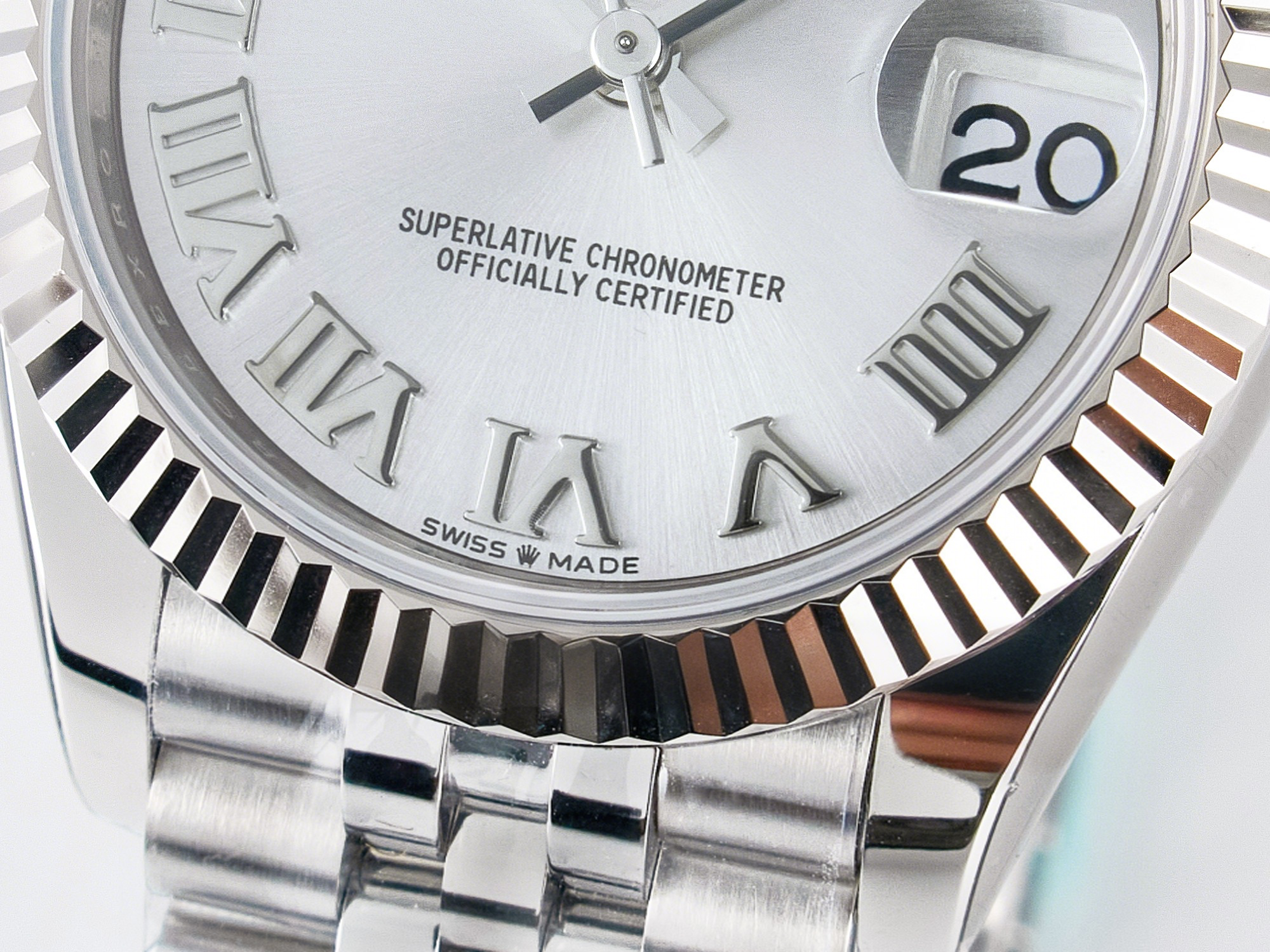 Rolex DateJust 31 278274 ARF 1:1 Best Edition 904L Steel Silver Roman Diamonds Dial on SS Jubilee Bracelet ETA 2688-fasswatch