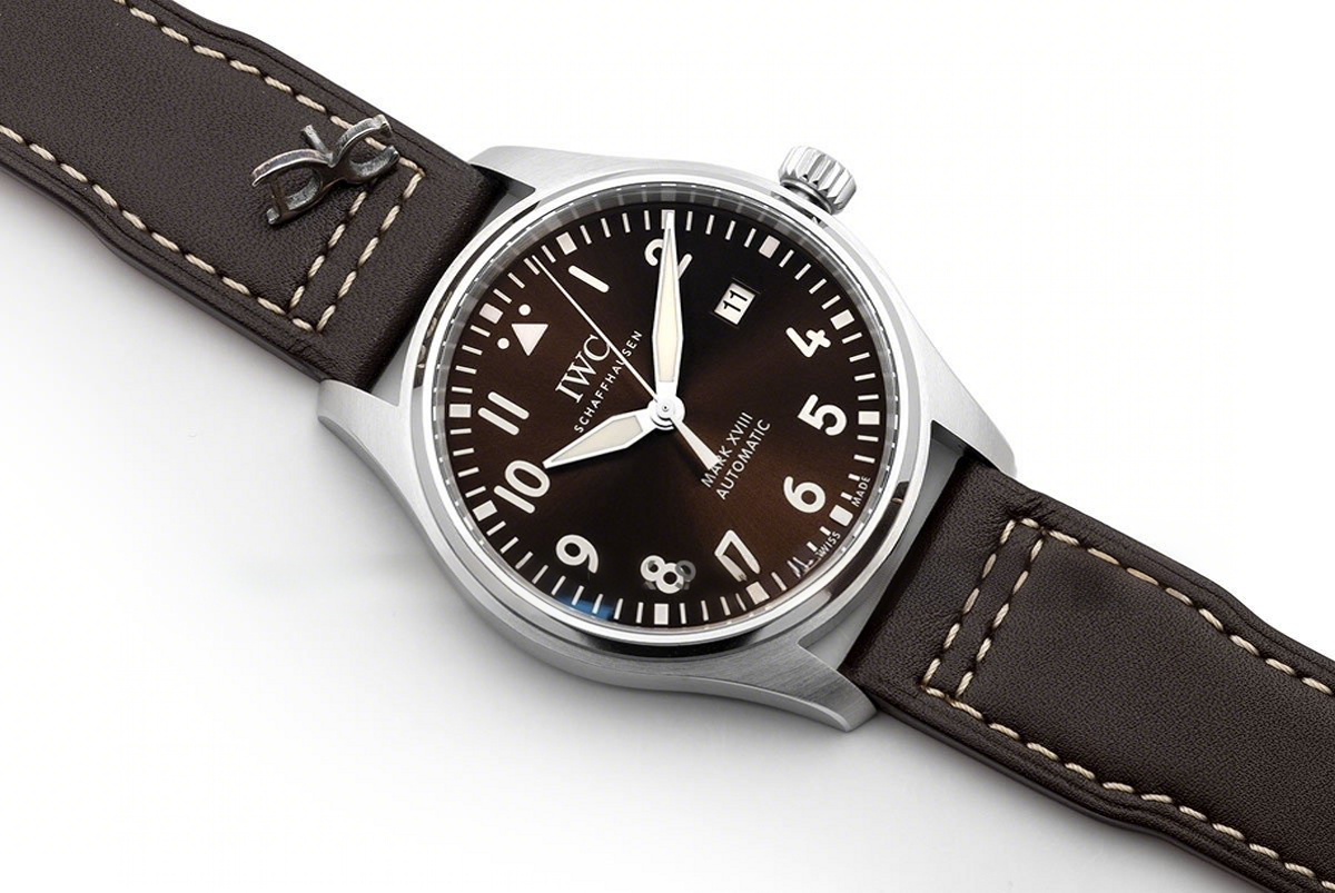 IWC Pilot’s Watch Mark XVIII (Antoine De Saint Exupery) IW327003 Brown Dial on Leather Strap-fasswatch