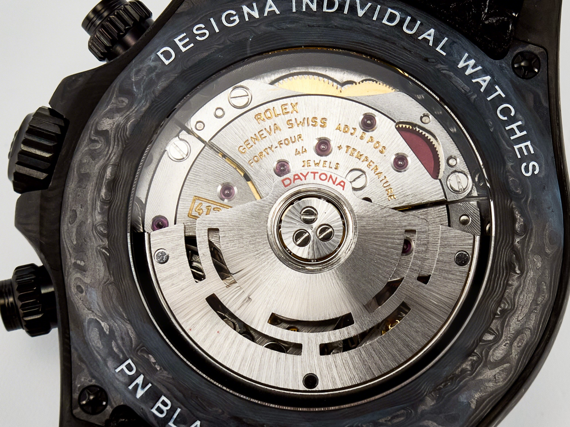 Rolex Daytona DIW Black Carbon DIWF 1:1 Best Edition Black/White Dial on Black Nylon Strap SH4130-fasswatch