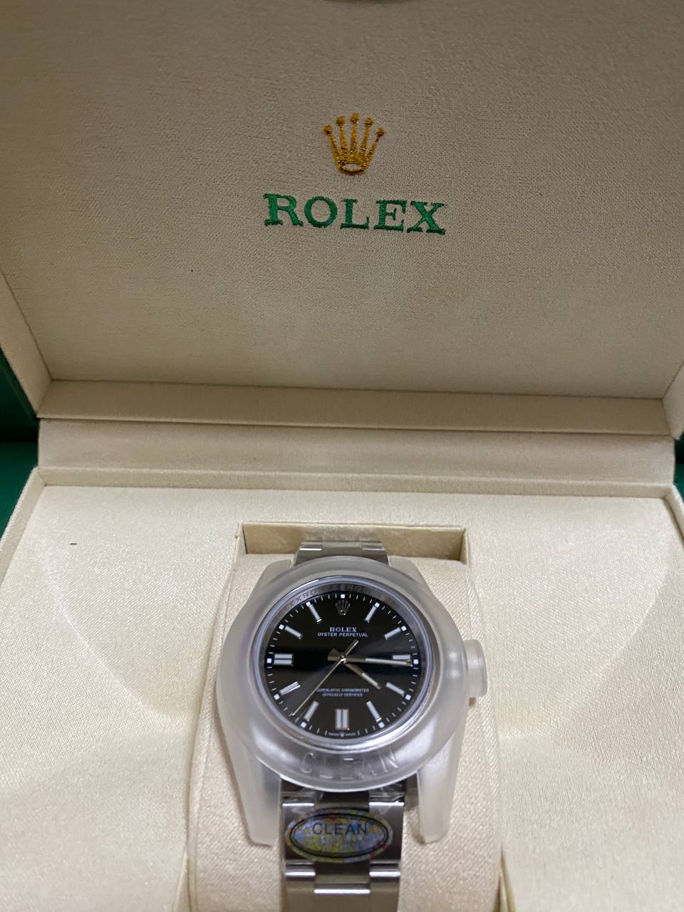 Rolex Oyster Perpetual 39mm Dark Rhodium Dial 114300DRSO-fasswatch