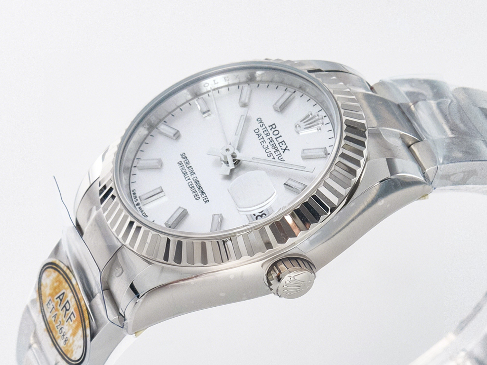 Rolex DateJust 31 278274 ARF 1:1 Best Edition 904L Steel Silver Dial Stick Marker on SS Oyster Bracelet ETA 2688-fasswatch