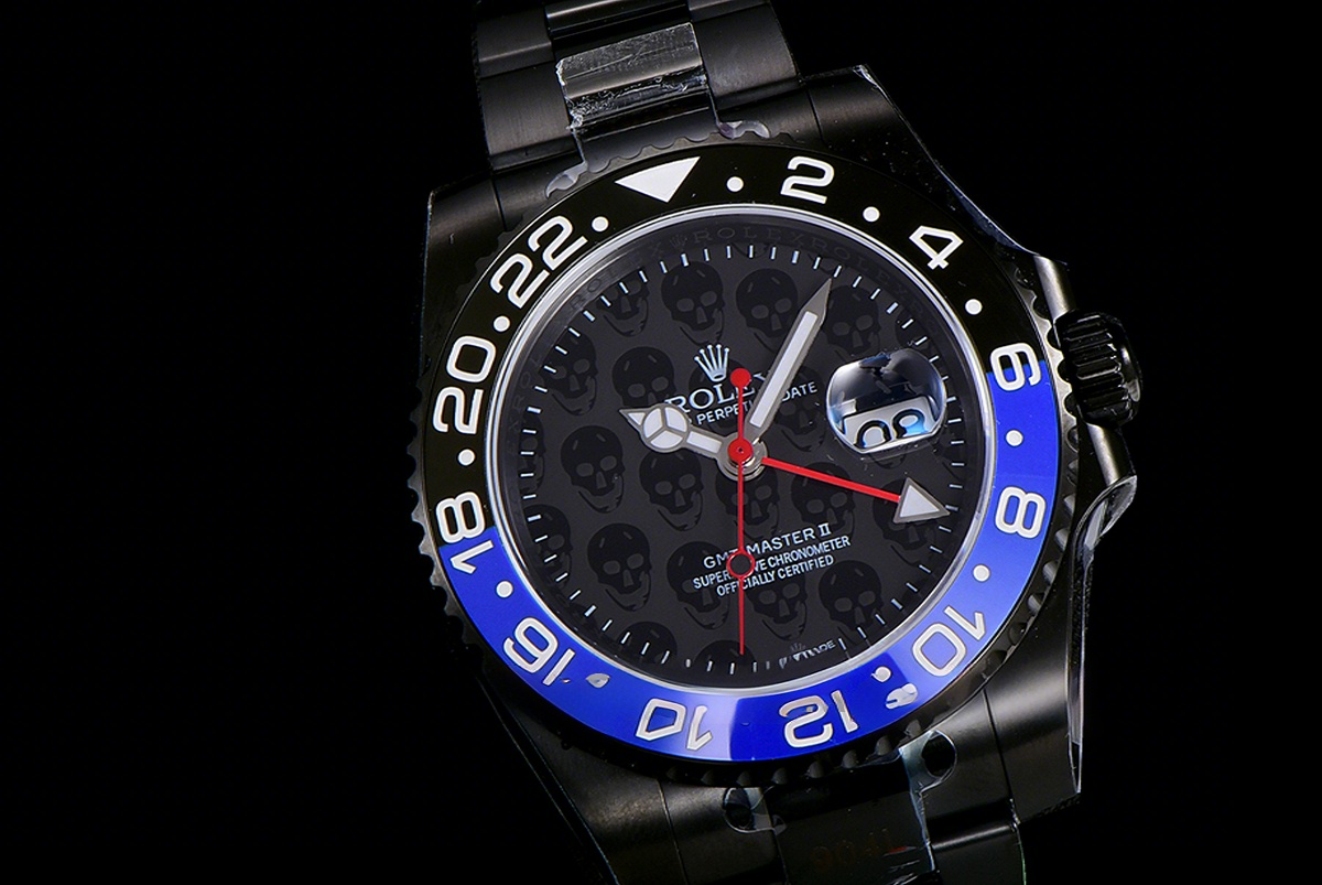 Rolex GMT Master II 116710 Titan Black “Revenge” BLNR Black Dial in DLC-fasswatch
