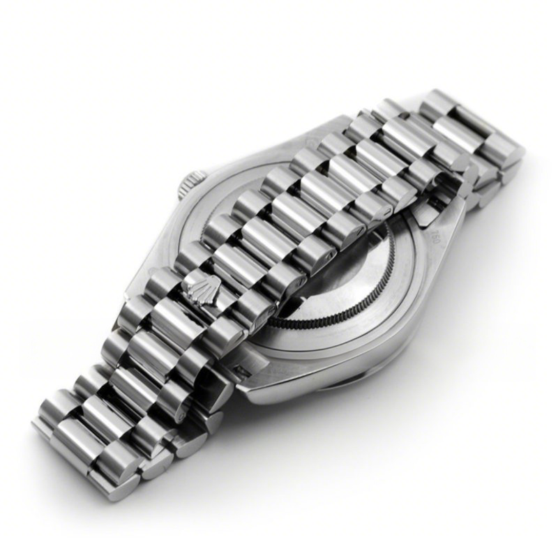 Rolex Day-Date II 218206 President Platinum Black Dial-fasswatch