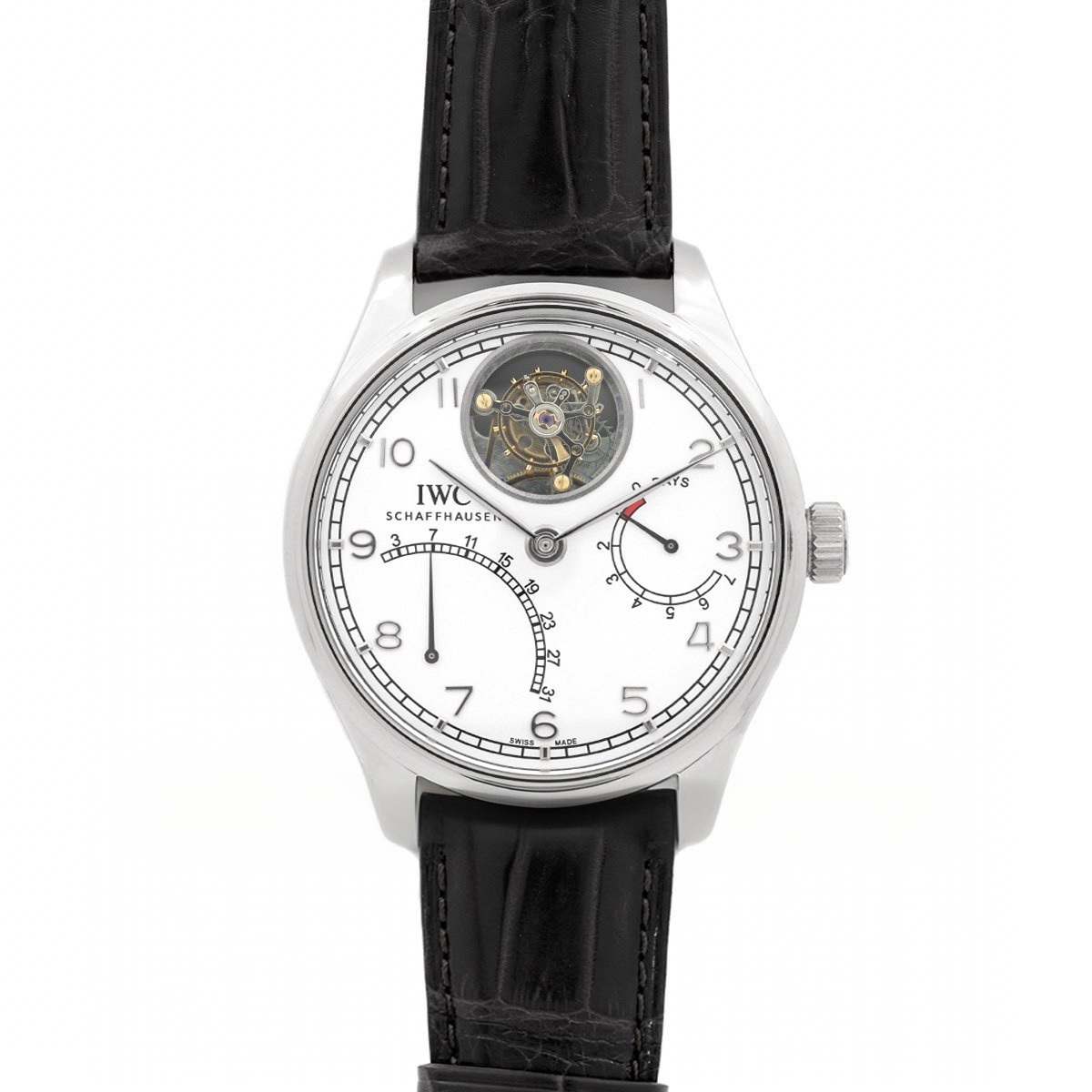 IWC Portugese Tourbillon Mystere Retrograde IW504601 in White Gold-fasswatch