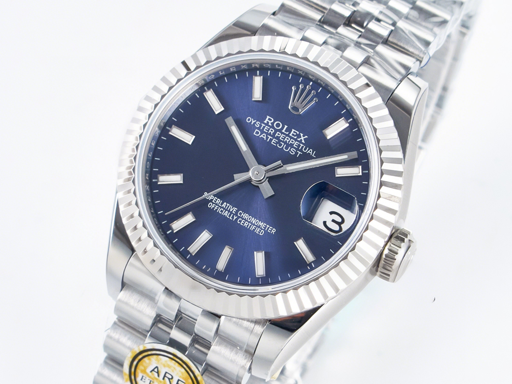 Rolex DateJust 31 278274 ARF 1:1 Best Edition 904L Steel Blue Dial Stick Marker on SS Jubilee Bracelet ETA 2688-fasswatch