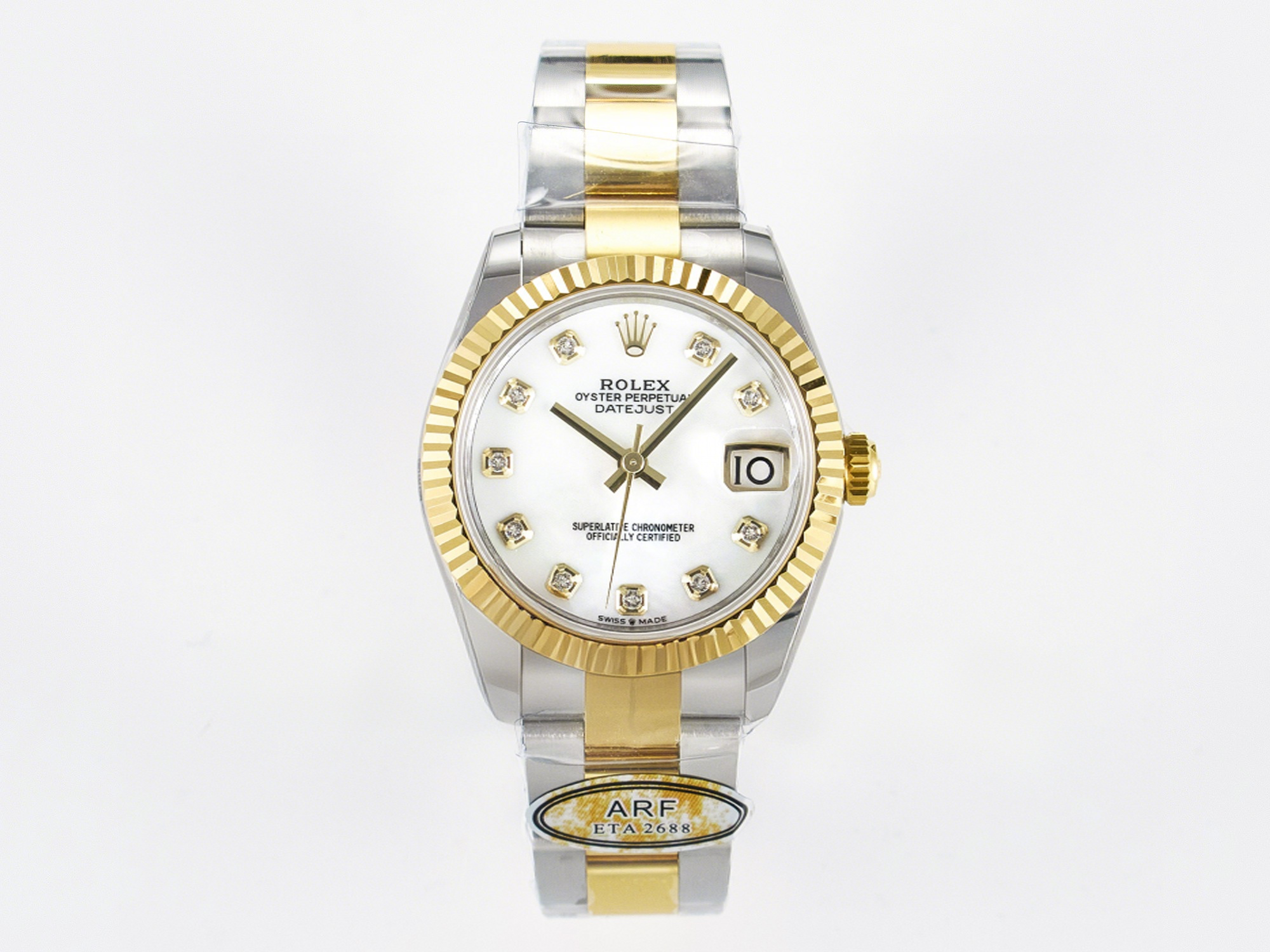 Rolex DateJust 31 278273 ARF 1:1 Best Edition 904L Steel White MOP Dial on SS/YG Oyster Bracelet ETA 2688-fasswatch