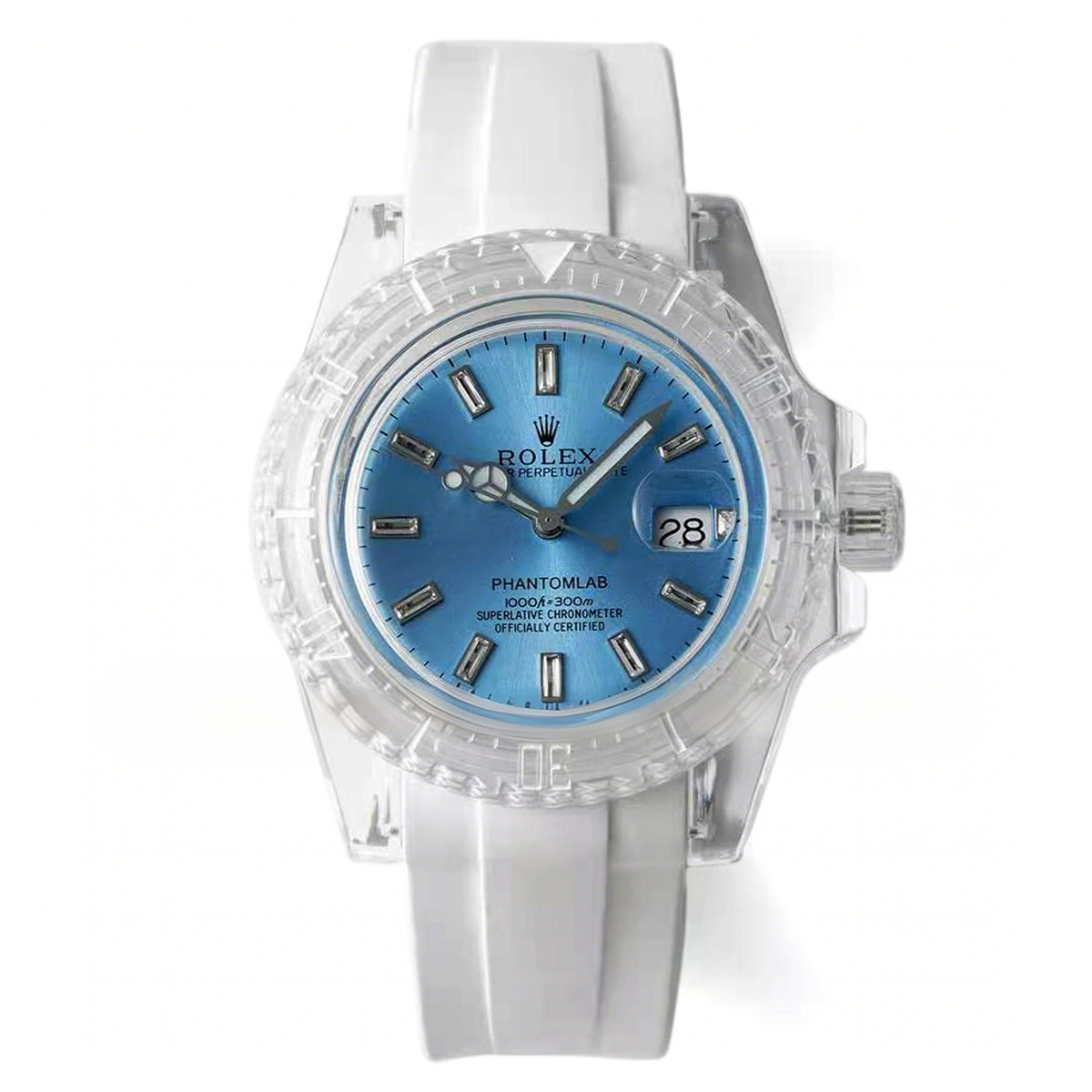 Rolex Phantomlab Submariner Ice Blue Dial-fasswatch