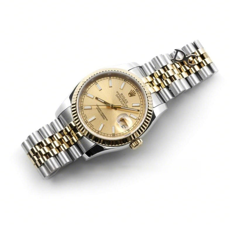Rolex Datejust II 116333 Yellow Gold Dial in Gold/Steel with Stick Markers-fasswatch