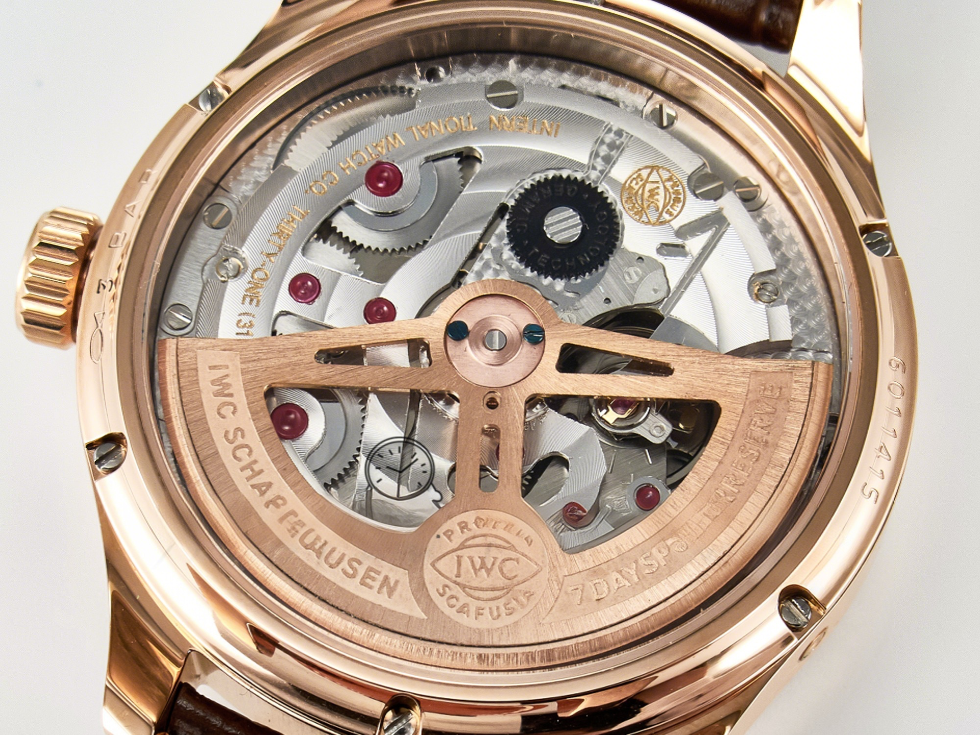 IWC IW5033 Portugieser Perpetual Calendar RG V9F 1:1 Best Edition White Dial on Brown Leather Strap A52610-fasswatch
