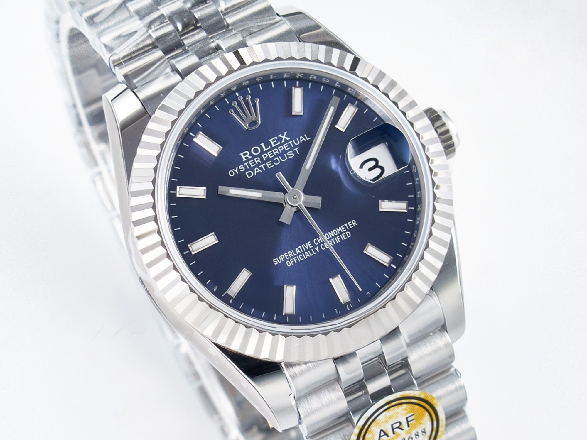 Rolex DateJust 31 278274 ARF 1:1 Best Edition 904L Steel Blue Dial Stick Marker on SS Jubilee Bracelet ETA 2688-fasswatch