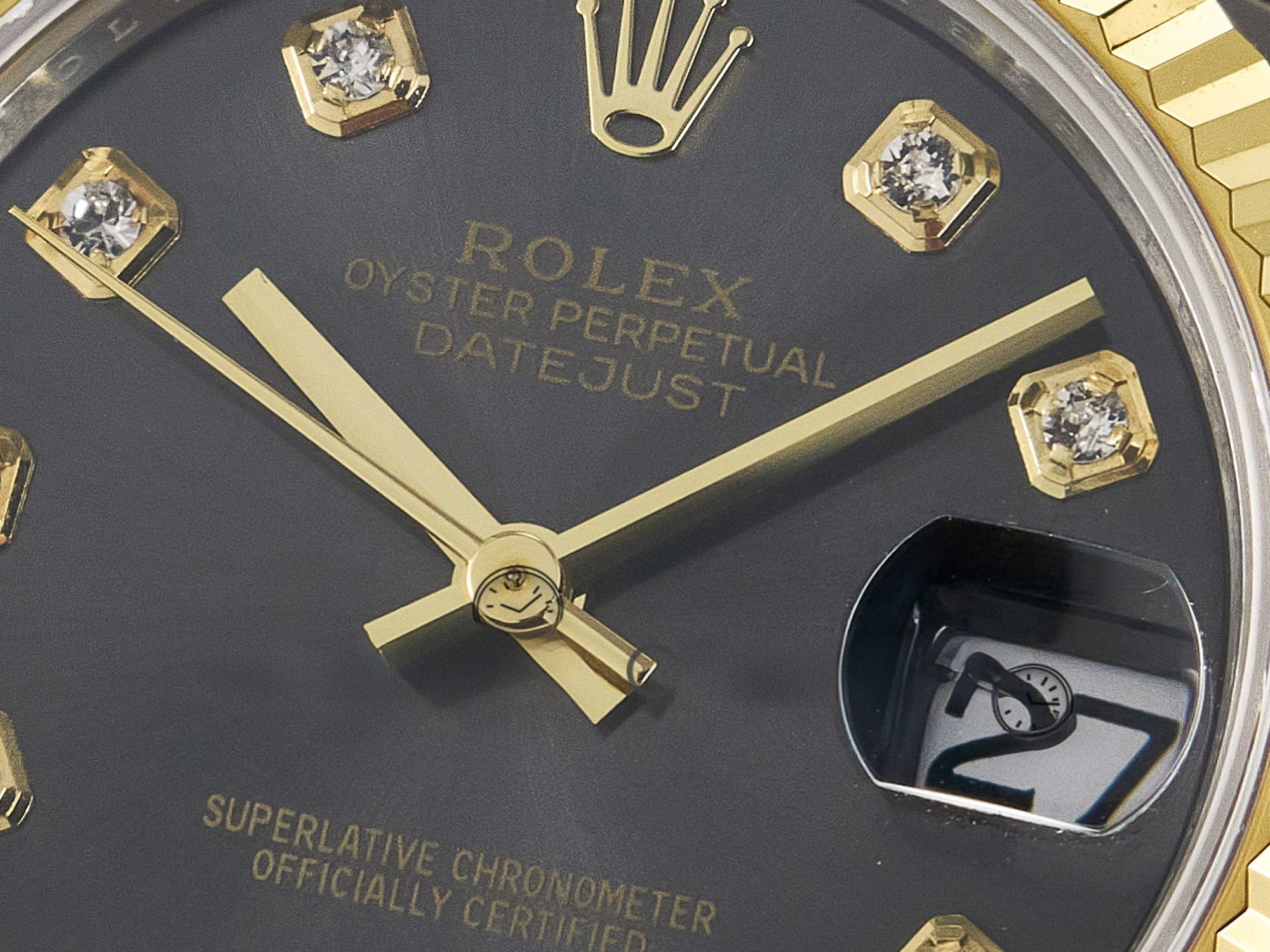 Rolex DateJust 31 278273 ARF 1:1 Best Edition 904L Steel Gray Diamonds Dial on SS/YG Jubilee Bracelet ETA 2688-fasswatch