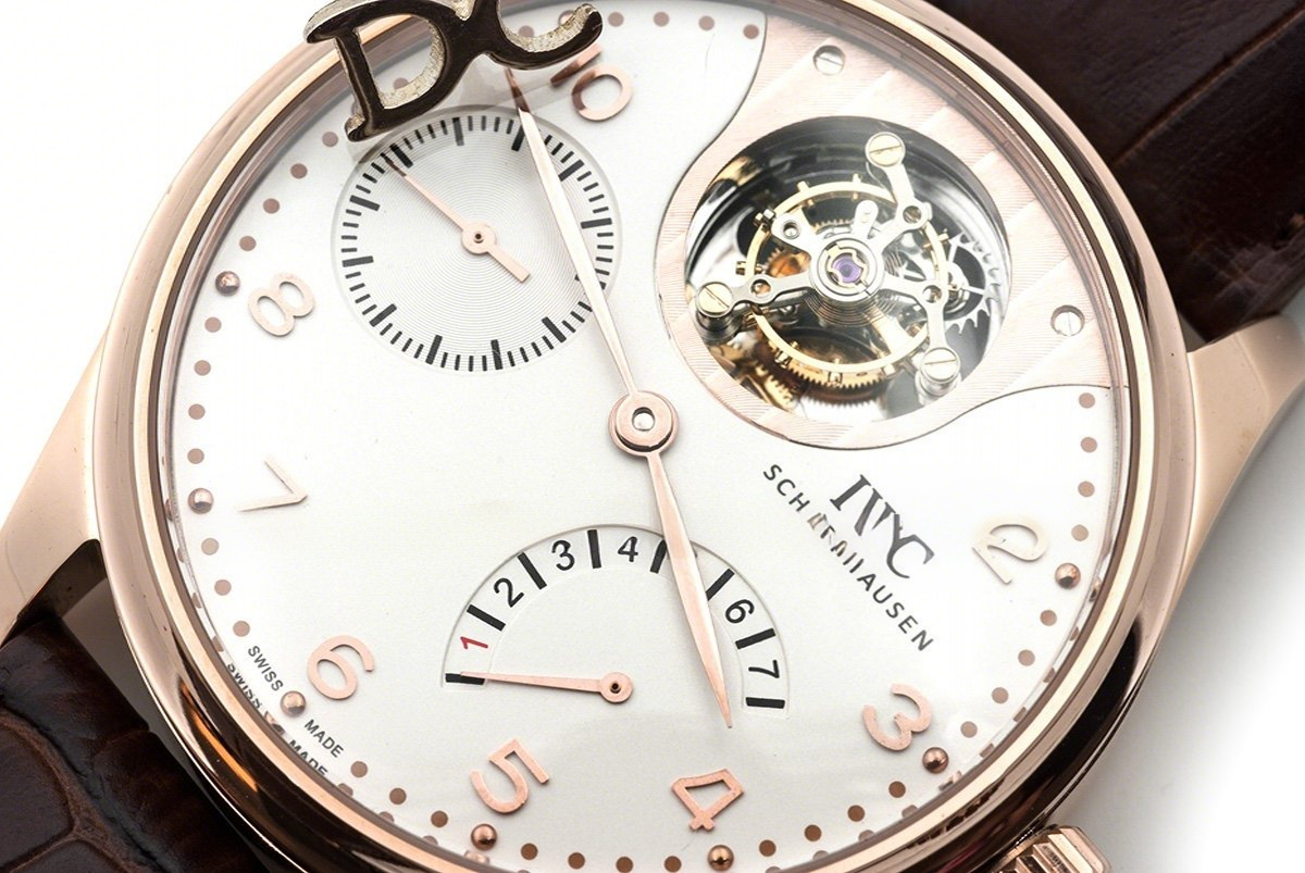 IWC Portuguese Tourbillon Mystère Rétrograde IW504202 in Rose Gold-fasswatch