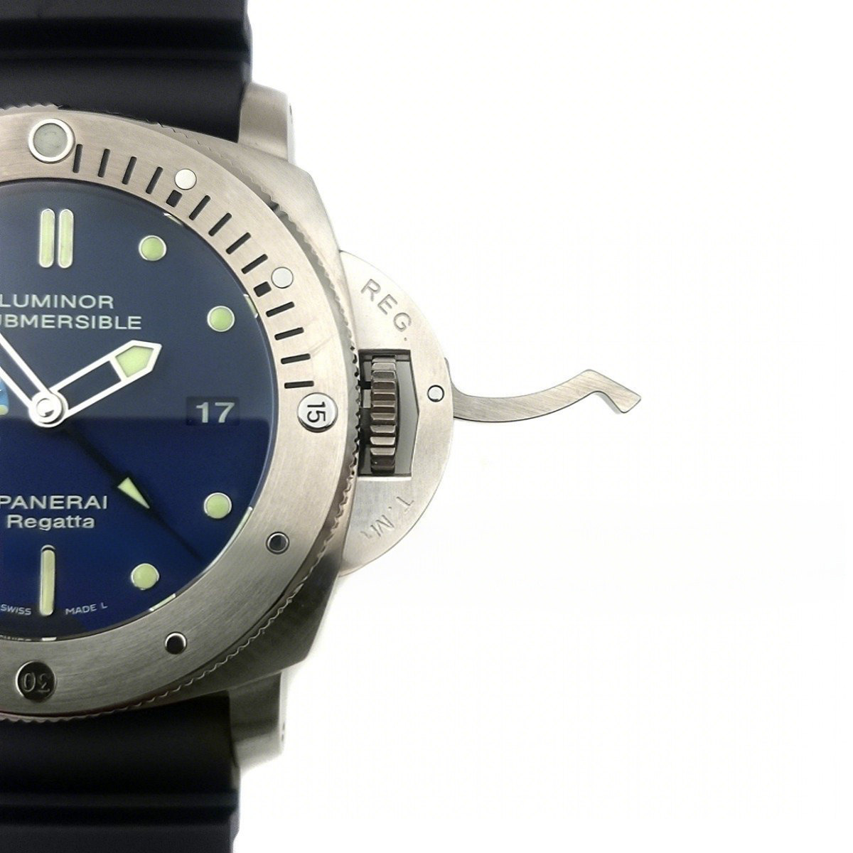 Panerai PAM371 Luminor Submersible 1950 Regatta 3 Days GMT Automatic Titanio-fasswatch