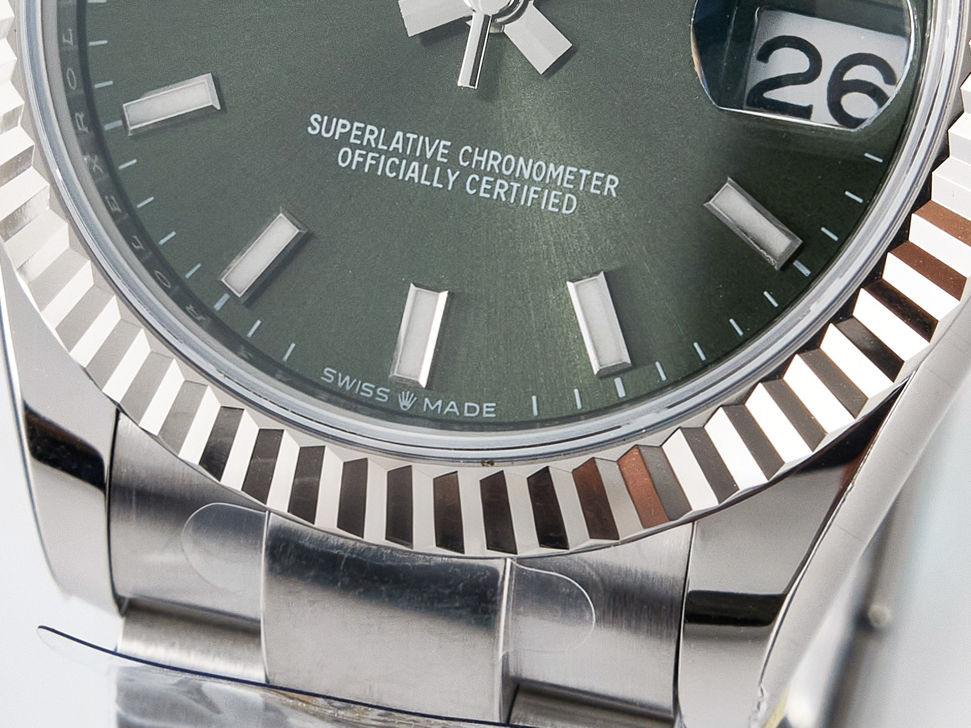 Rolex DateJust 31 278274 ARF 1:1 Best Edition 904L Steel Green Dial Stick Marker on SS Oyster Bracelet ETA 2688-fasswatch
