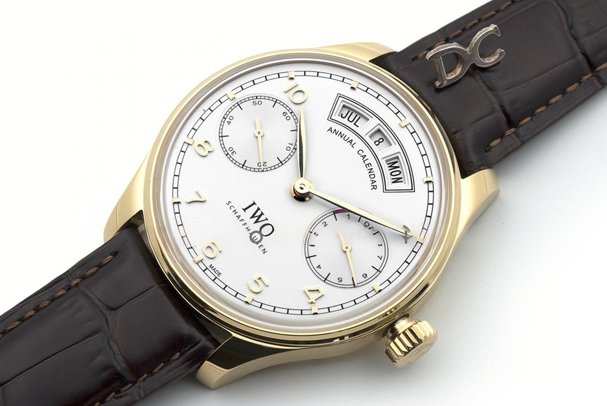 IWC Portugieser Annual Calendar IW5035 White Dial in Yellow Gold-fasswatch